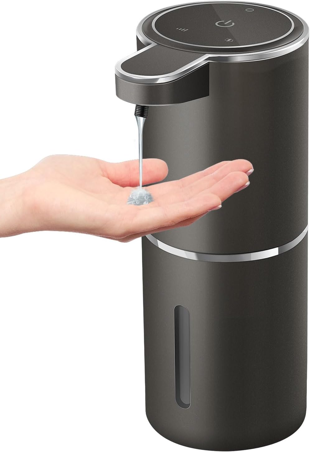 Automatic Liquid Soap Dispenser,4-Level Adjustable, Wall Mount,USB Rechargeable,12.8oz/ 380ml,Touchless Hand & Dish Soap Dispenser for Bathroom, Kitchen,Hotel, Restaurant