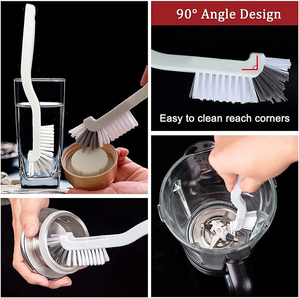 ELANE 10 Pcs Dish Scrub Brush Small Scrub Brushes for Cleaning,Kitchen Scrub Brush for Dishes,Corner Scrub Brush