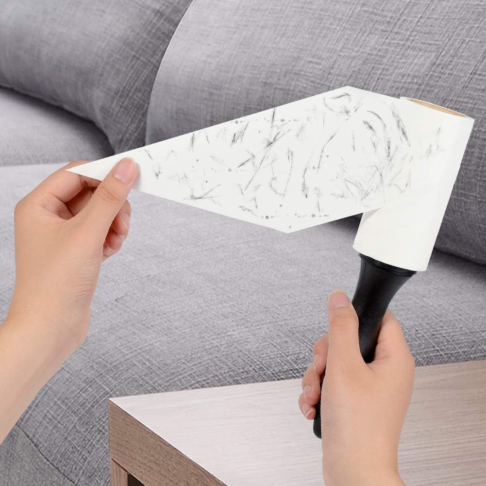 Lint Rollers for Pet Hair Extra Sticky, Dog Cat Pet Hair Remover Couch Lint Roller Travel Size Lint Remover for Clothes, 2 Reusable Handles+8 Lint Roller Refills Pack, 512 Sheets Total