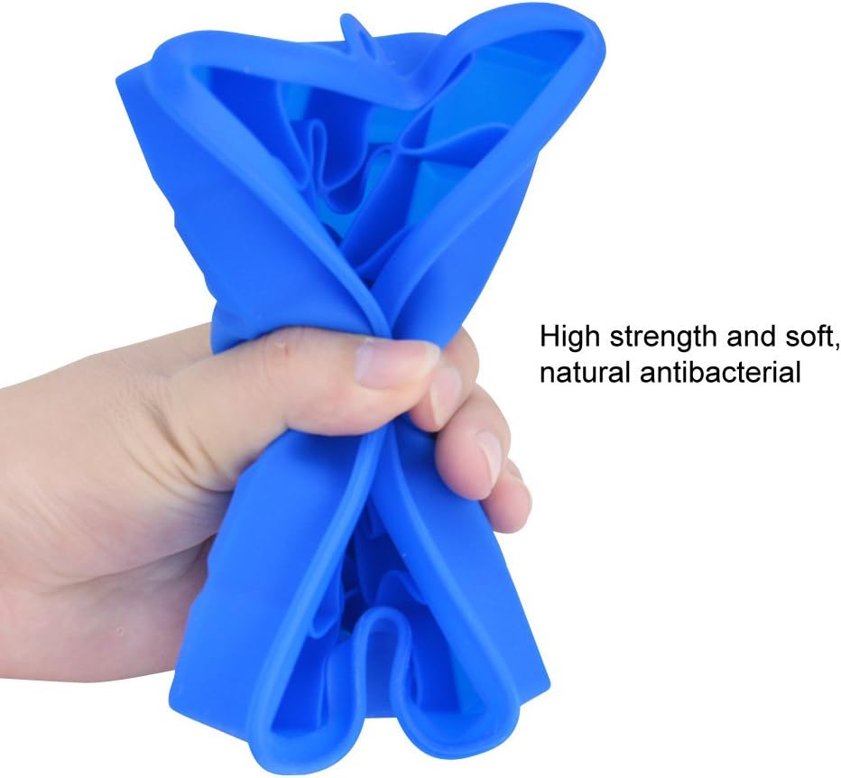 Ice Cube Tray, Silicone Square Ice Trays Easy Release Stackable Ice Cube Mold with Removable Lid, 24 Cavity (2 Pack,Blue)