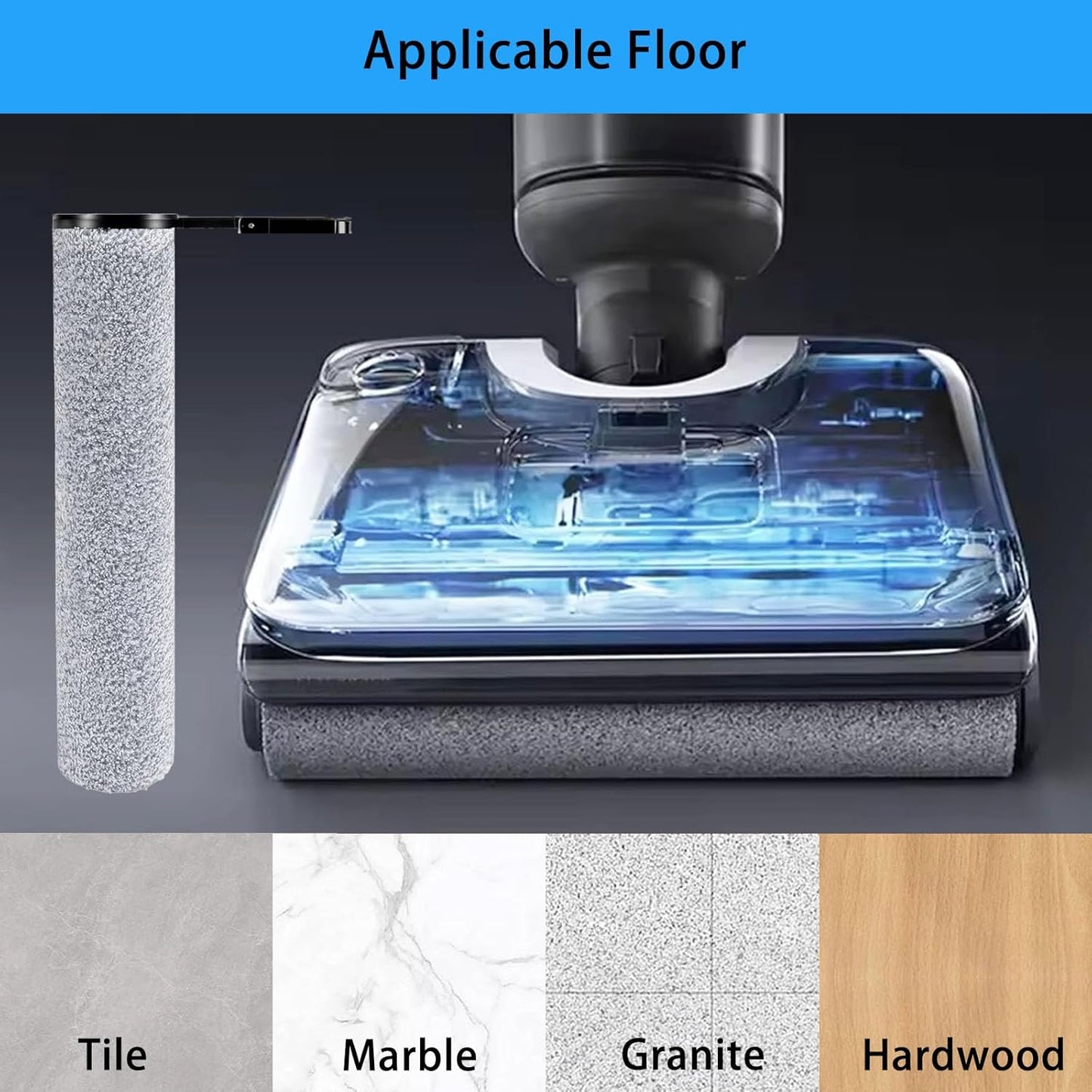 Soft Roller Brush for roboRock F25, F25LT, F25RT, F25ACE, F25ALT, F25ACECombo, F25 Combo, Cordless Wet Dry Vacuum Cleaner, Mop Vacuum Replacement Part Accessory Kit