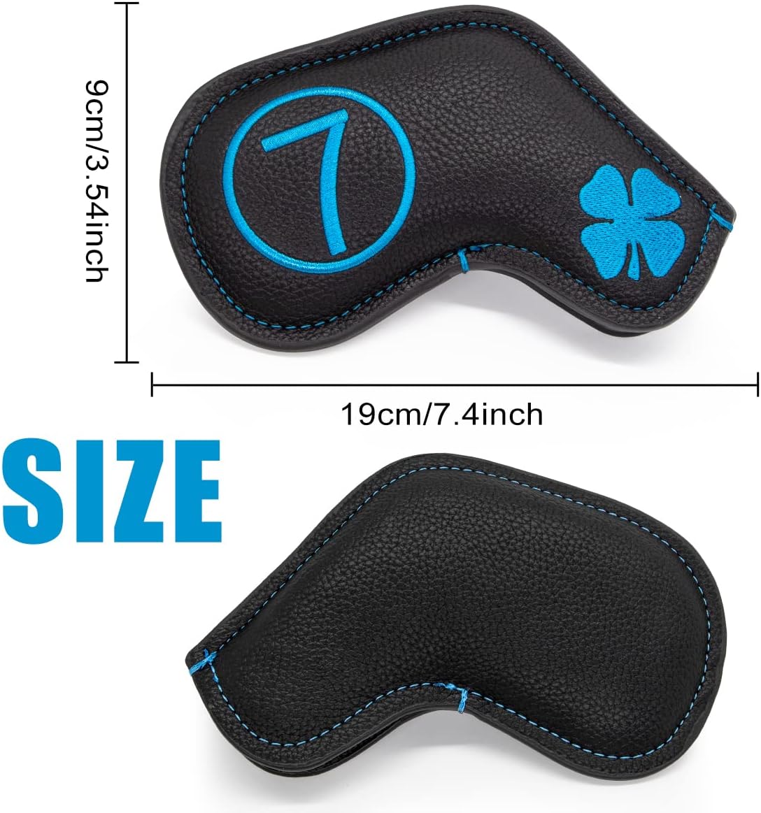 Barudan Golf Iron Club Head Covers Headcovers fits for Taylormade, Mizuno, Callaway, Etc.