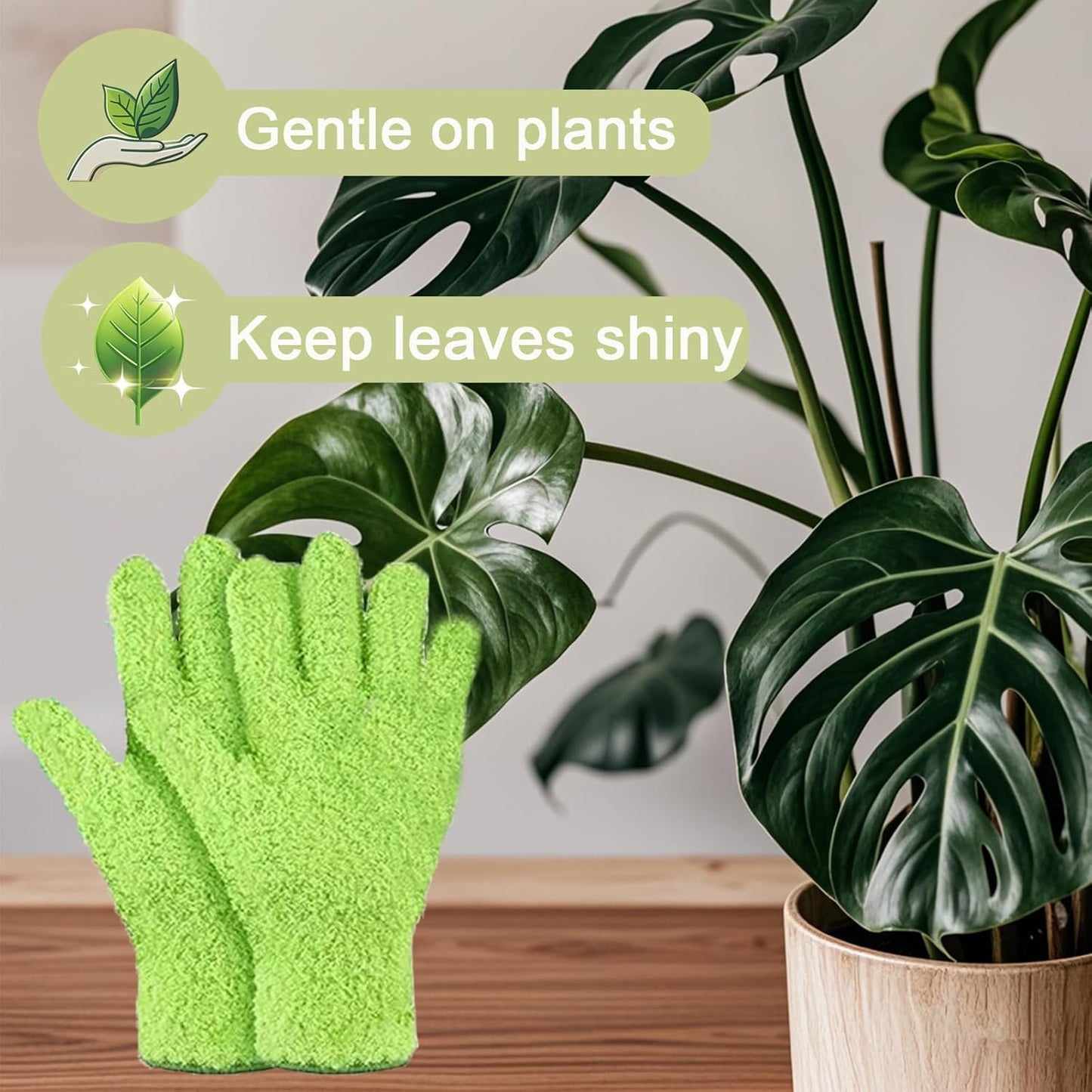 Microfiber Gloves For Plant Dusting