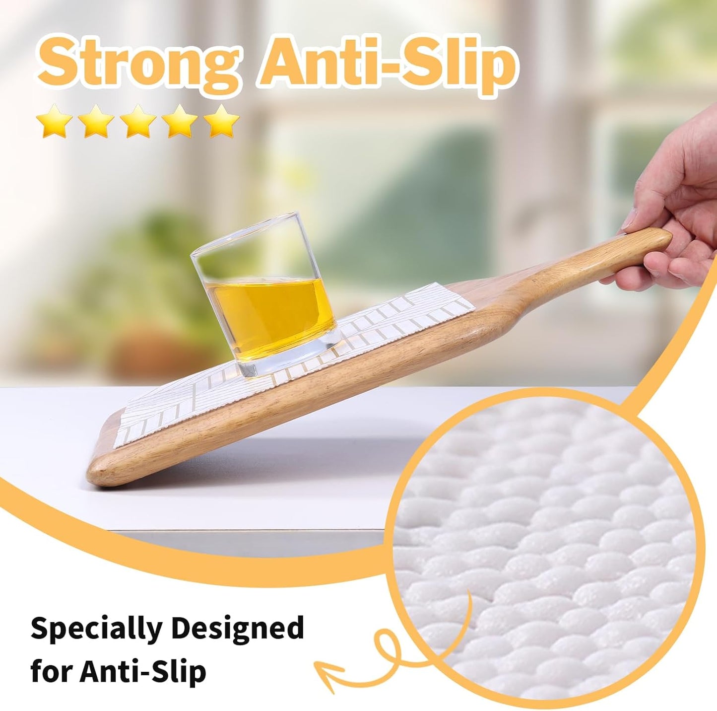 Shelf Liners for Kitchen Cabinets Non Adhesive Shelf Liner Paper Non-Slip Thickened Drawer Liner Easy to Clean for Tool Box Refrigerator with Knife and Tape Measure, Gold Geometric, 23.6 x 236.2 in