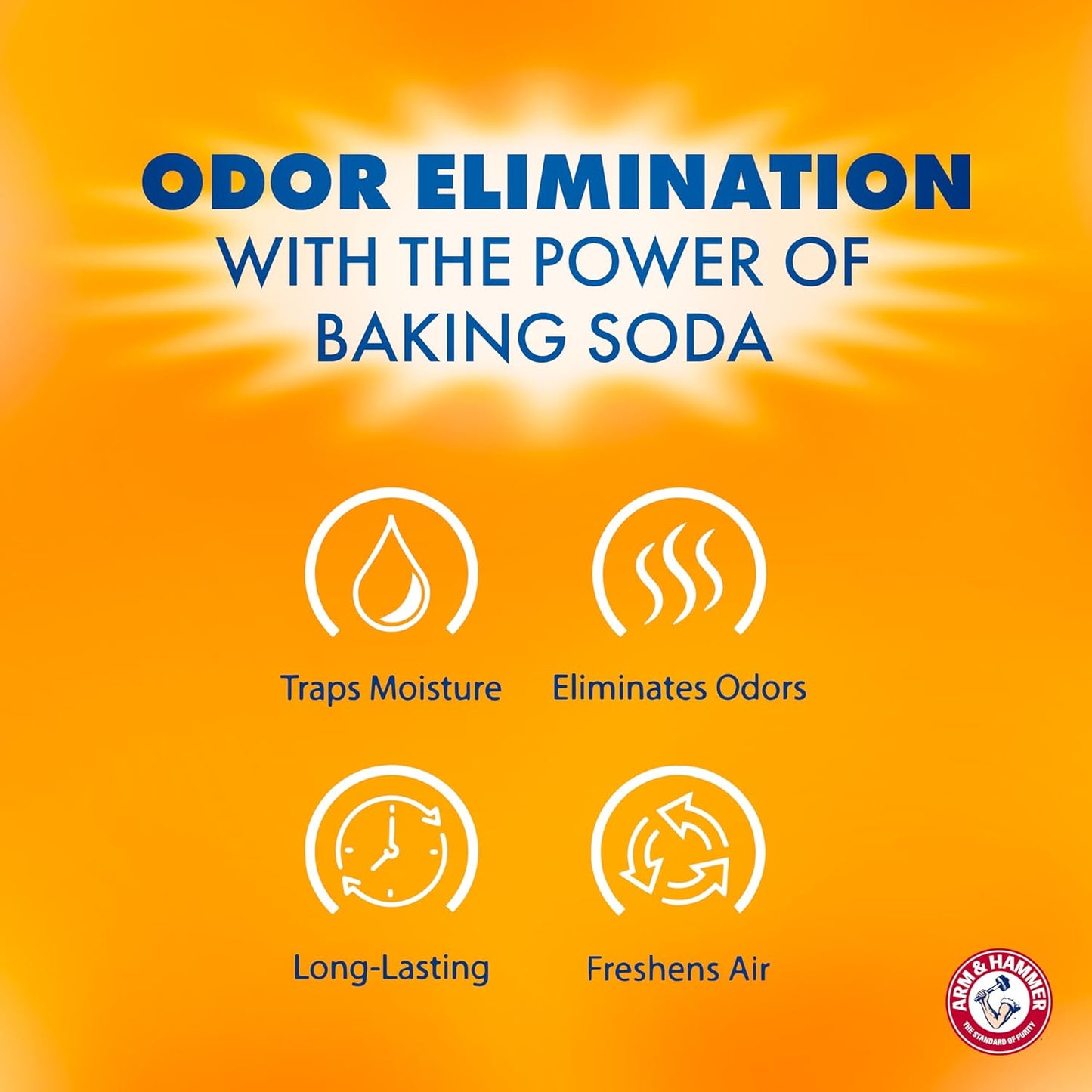 Arm & Hammer Fragrance Free Refillable Moisture Absorber and Odor Eliminator 14 oz. Tub