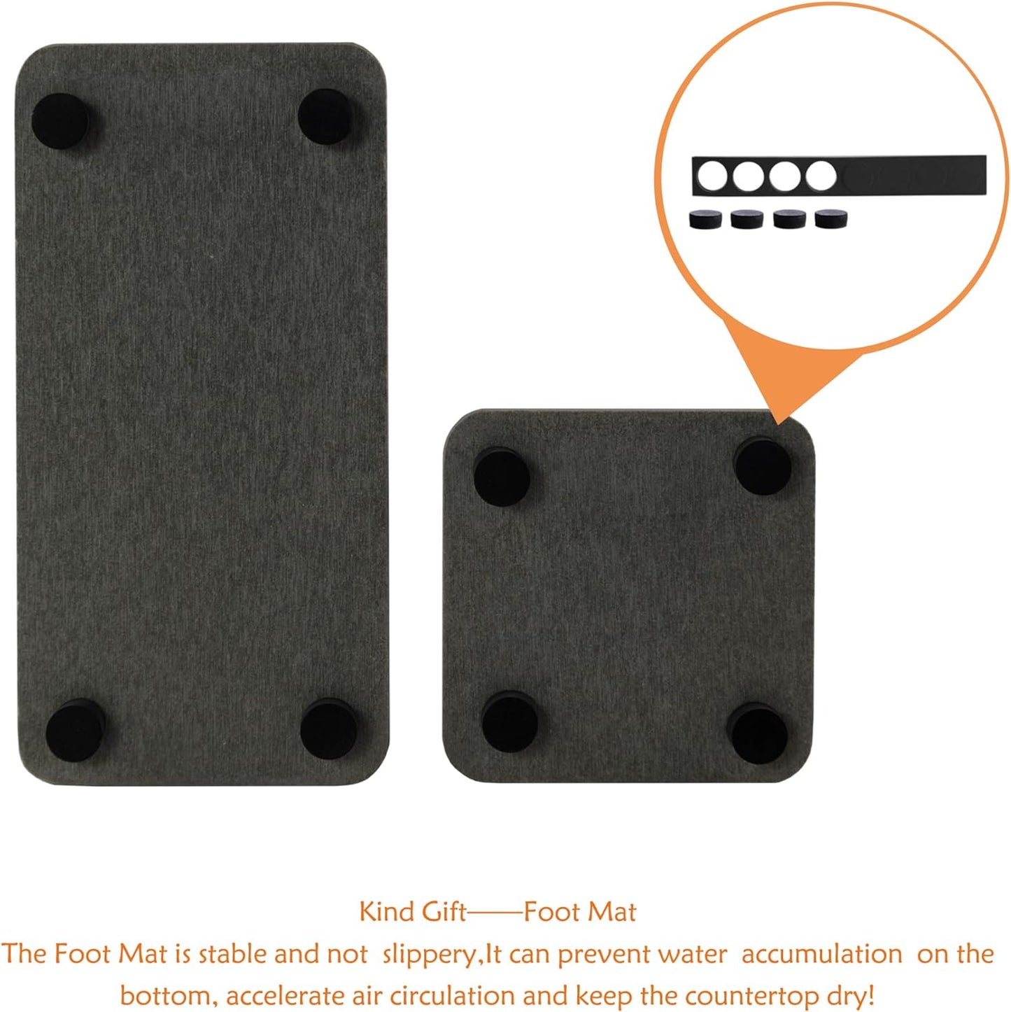 Set of 4 Water Absorbent Diatomite Coasters, Diatomaceous Earth Kitchen Soap Dish, Bathroom Trays, Water Absorbing Stone Used for Hand Soaps & Plants & Toiletries in The Modern Home