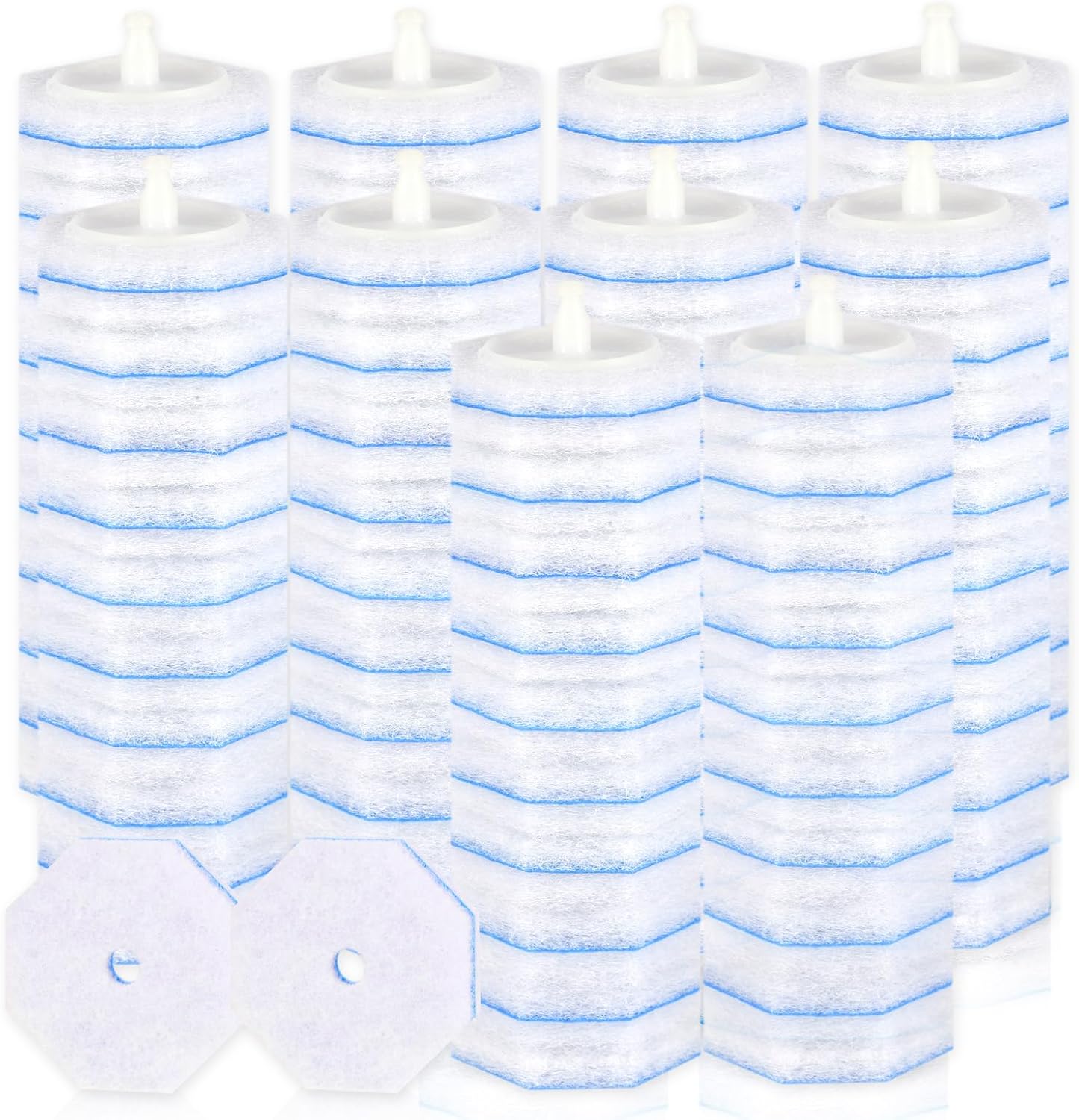 100 Count Toilet Wand Refills - Disposable Toilet Brush Refills with 5X Cleaning Power Toilet Bowl Cleaner, Replacement Heads for Toilet Cleaning, 360° Efficient Cleaning | No Falling Apart