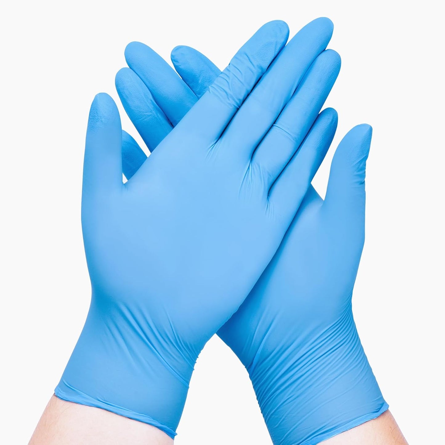 Disposable Nitrile Exam Gloves, Blue, Nitrile Gloves Disposable Latex Free, Medical Gloves, Cleaning Gloves, Food-Safe Rubber Gloves, Powder Free, Non-Sterile, 100-ct Box (X-Small)