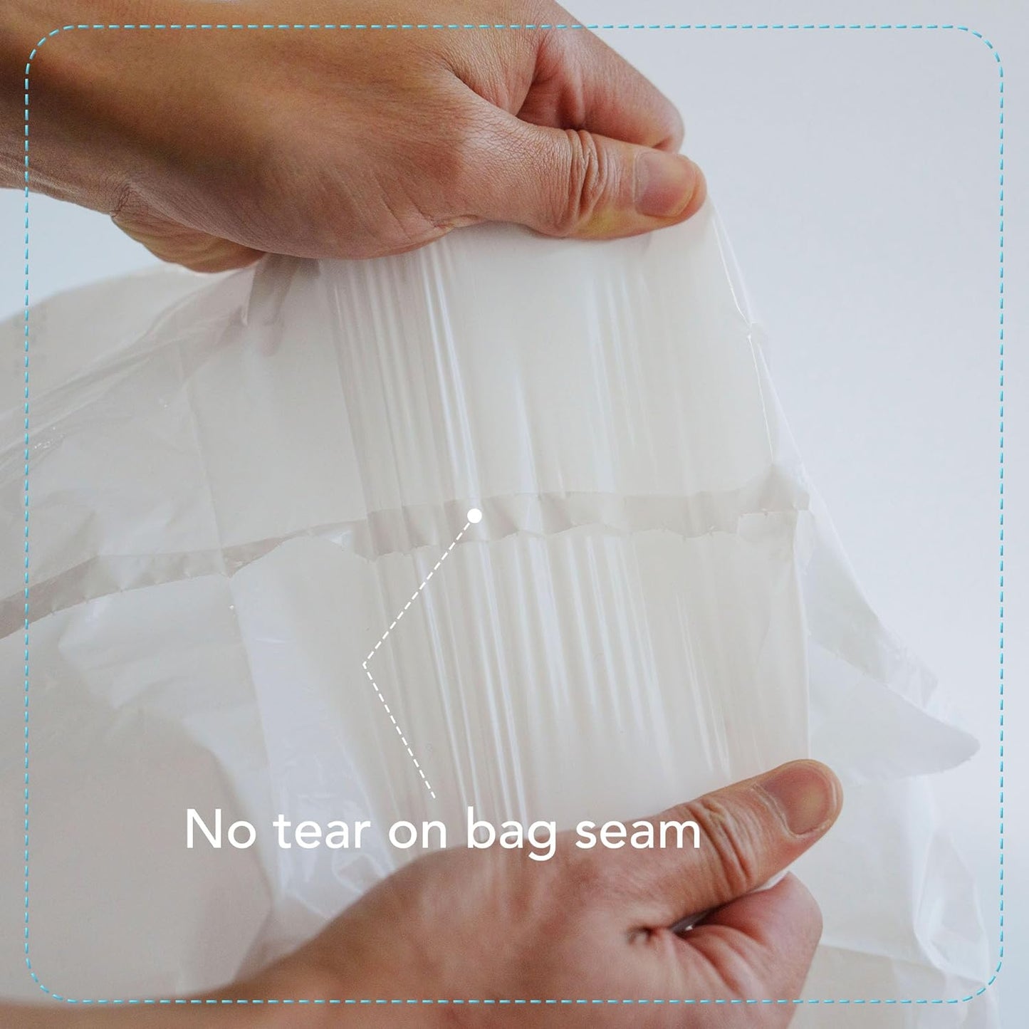 13 Gallon Drawstring Trash Bags, Unscented 200 Count Tall Kichen Garbage Bags, Pre-Separated, Ultral Strong, Leakproof, Sturdy, White