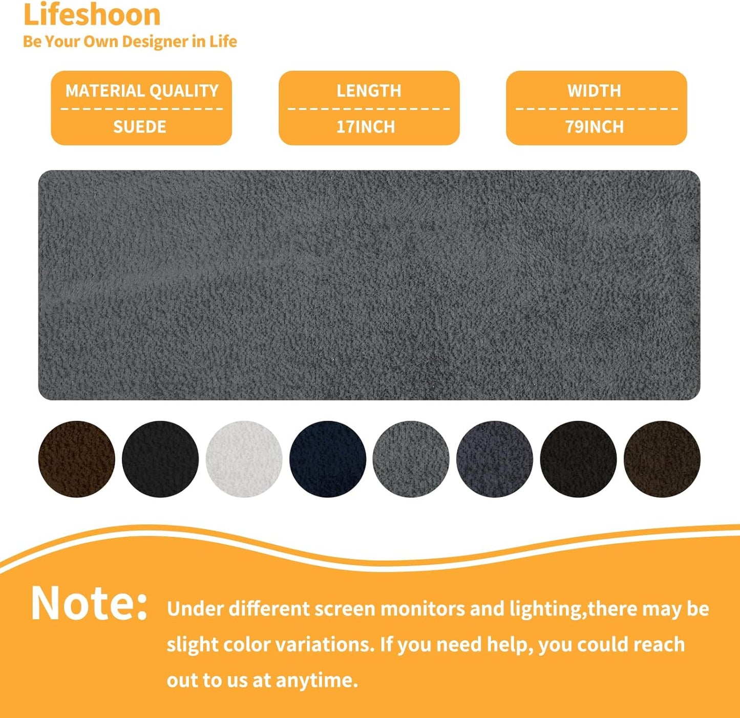 Fabric Repair Patches, 17X79 Inch Self-Adhesive Suede Patches Tape Durable, DIY Large Fabric Repair for Sofa, Couches, Furniture, Chair, Clothing （17X79 Inch, Black）