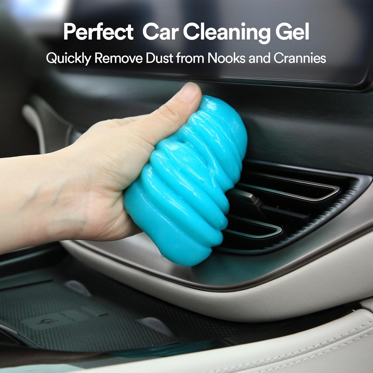 PULIDIKI Car Cleaning Gel for Car Detailing Putty Car Putty Auto Cleaning Kits Car Slime Cleaner Dust Cleaning Gel for Car Interior Cleaner Car Accessories Blue Purple (2Pack)
