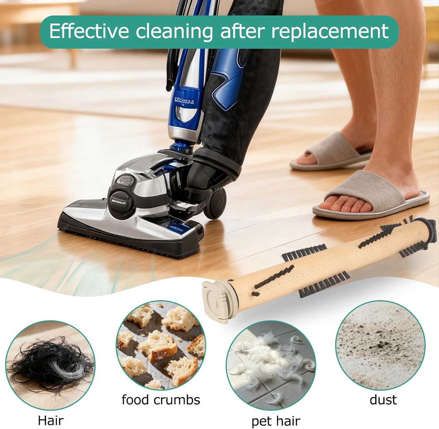 KEEPOW Vacuum Cleaner Brush Roll Compatible with Kirby G3/G4/G5/G6/Sentria, Ultimate G & Avalir Avalir 2– Vacuum Attachments Replacement Parts for Deep Carpet Cleaning