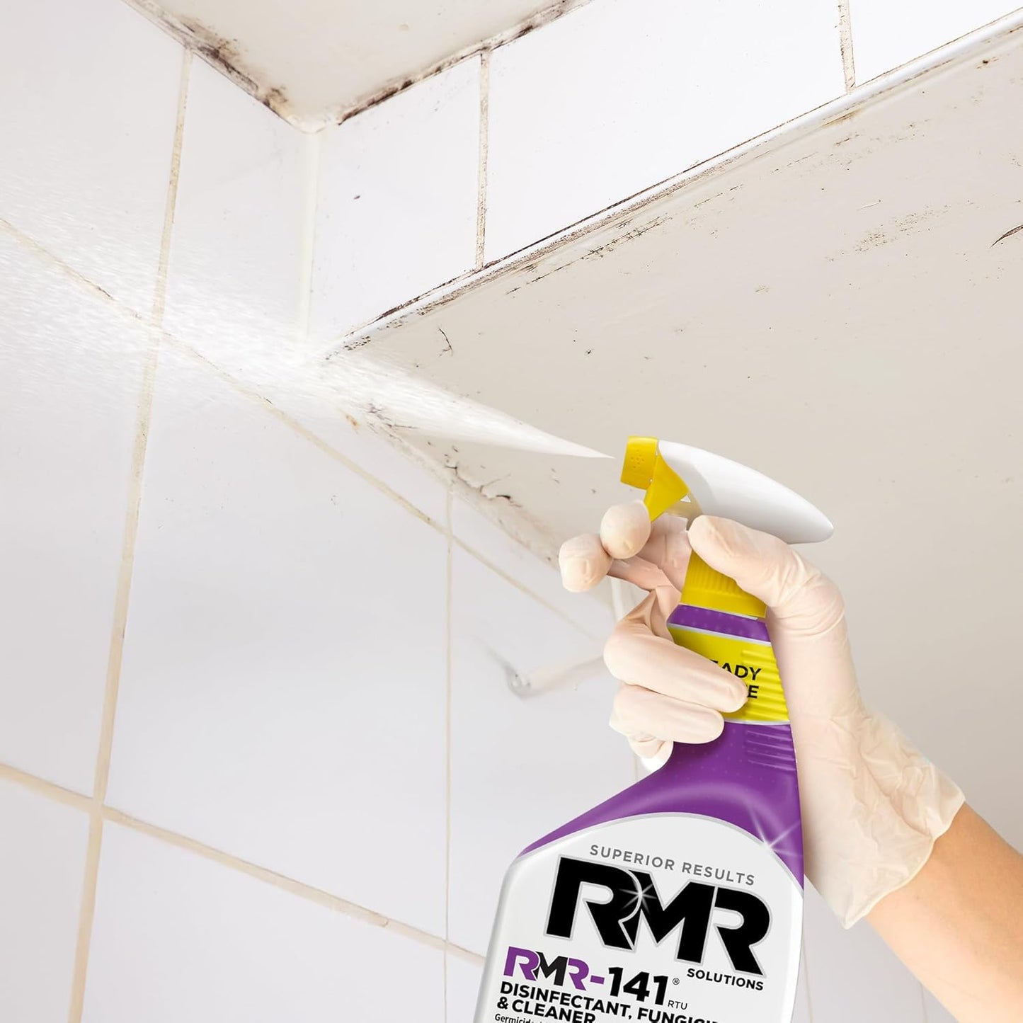 RMR-141 EPA Registered Mold and Mildew Killer, Eliminates Odors, Removes Mold, Mildew, Bacteria, and Viruses, 1 Gallon Bottle