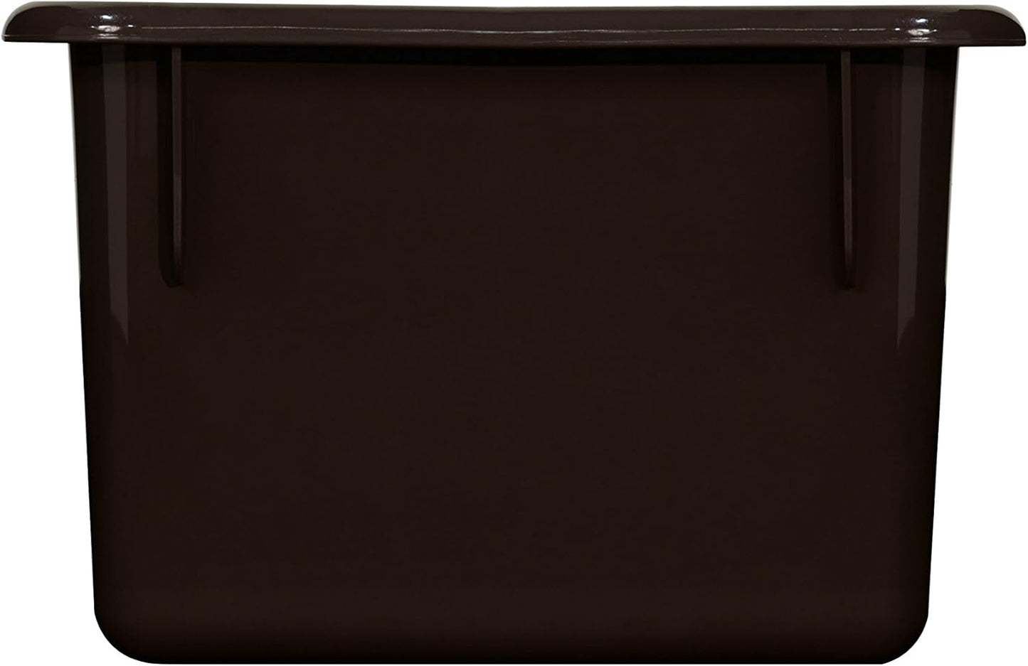 Wood Designs Cubby Storage Bin, Heavy Duty Plastic Containers for Kids Brown Cubby Tray Set of 30