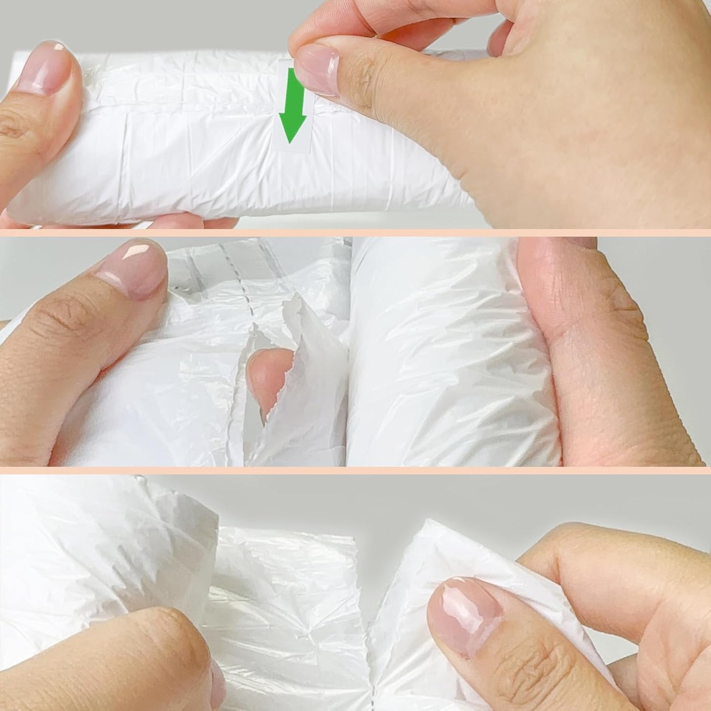 8 Gallon Trash-Bags Drawstring Kitchen-Garbage-Bag Unscented - White Plastic 54 Count Recyclable Restroom Liners Strong Compactor Can Tall Large Recycle Waste Basket Inwaysin