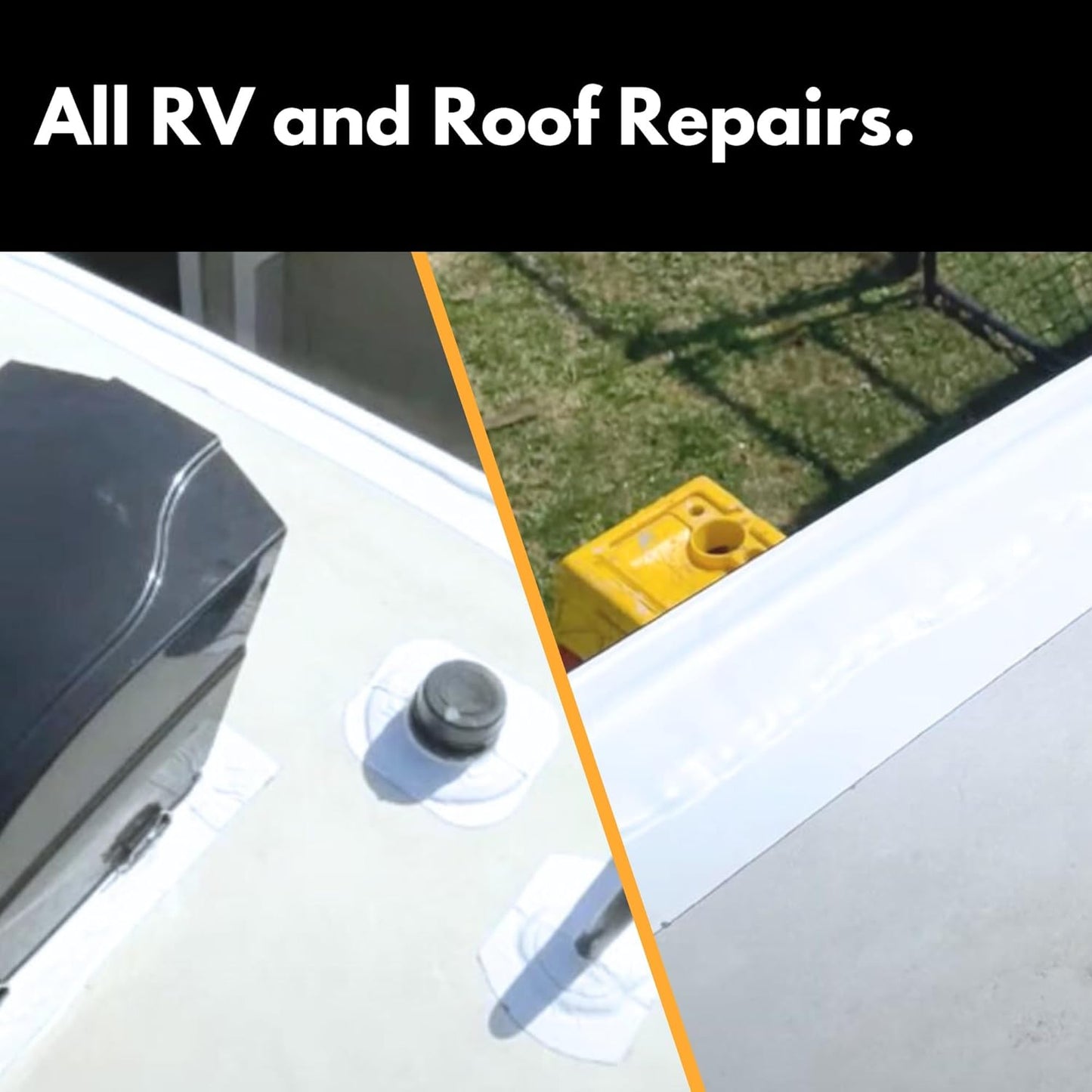 HSS Sealant Tape with MicroSealant - Waterproof Commercial Roofing Tape for Roof and RV Repair - UV- & Weatherproof (White, 4 inch x 50 feet)