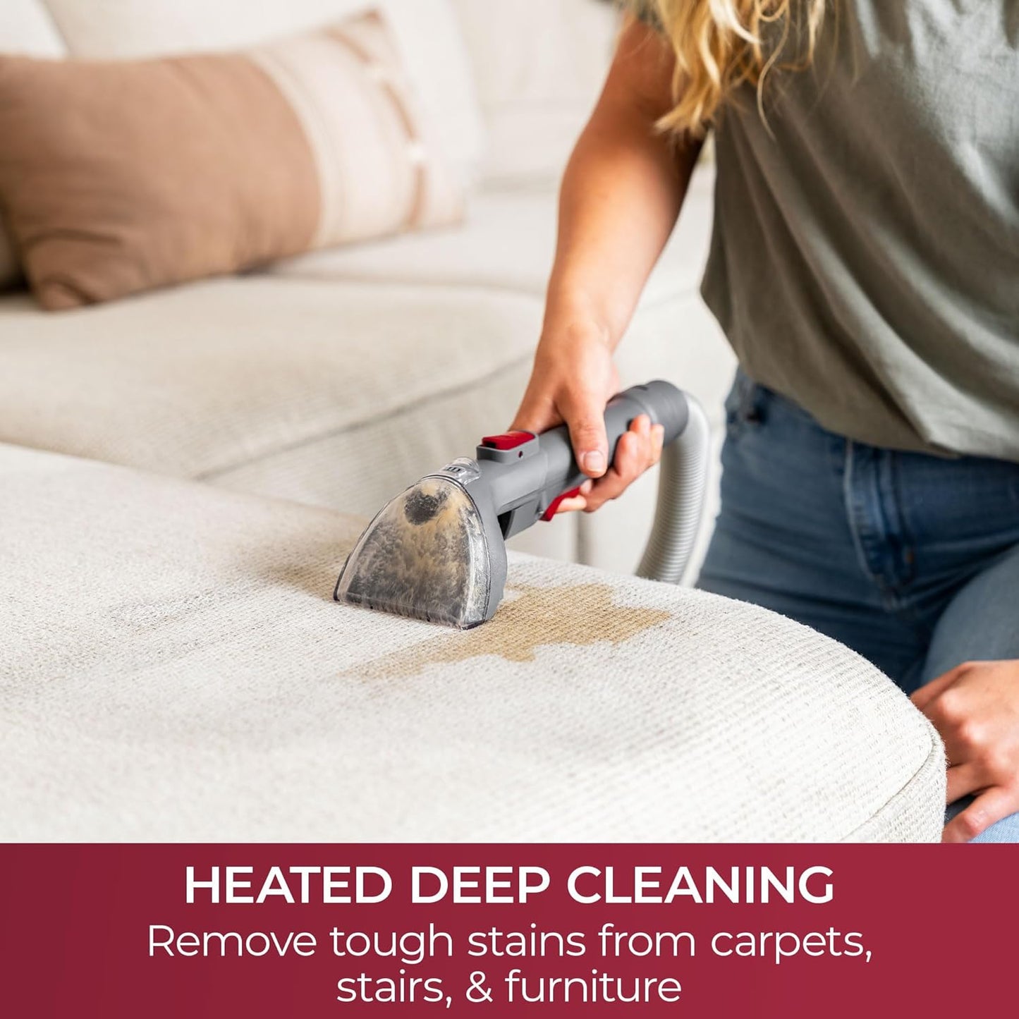 Kenmore KW1050.01 Upgrade Portable Heated Carpet & Upholstery Spot Cleaner, 16Kpa Power Suction with Versatile Tools for Pets, Area Rugs and Couches