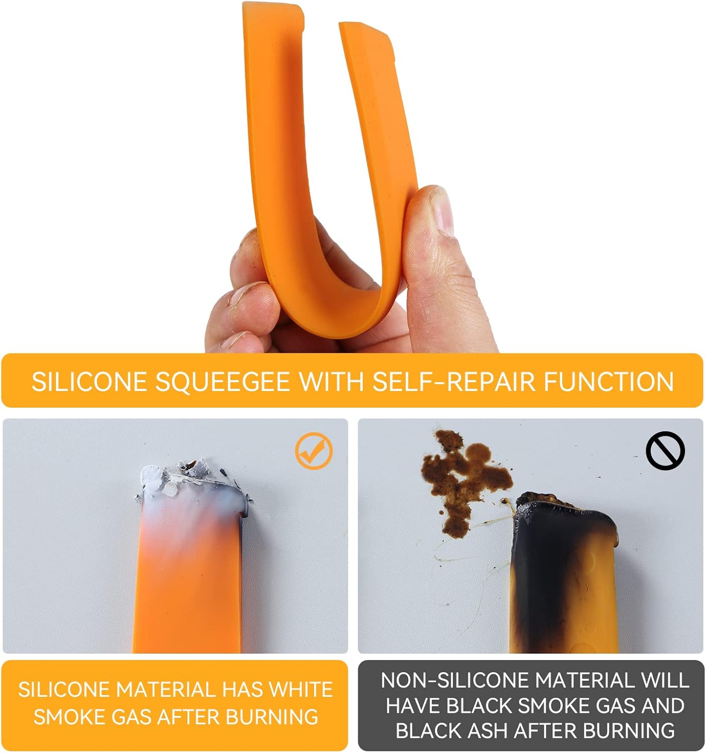 Shower Squeegee for Glass Doors, Bathroom Squeegee for Shower, Window Squeegee, Home Bathroom Silicone Cleaner Tool, Suitable for Bathroom, Kitchen, Tile, Mirror, Car Glass, by LTLUTU, 8in Grey