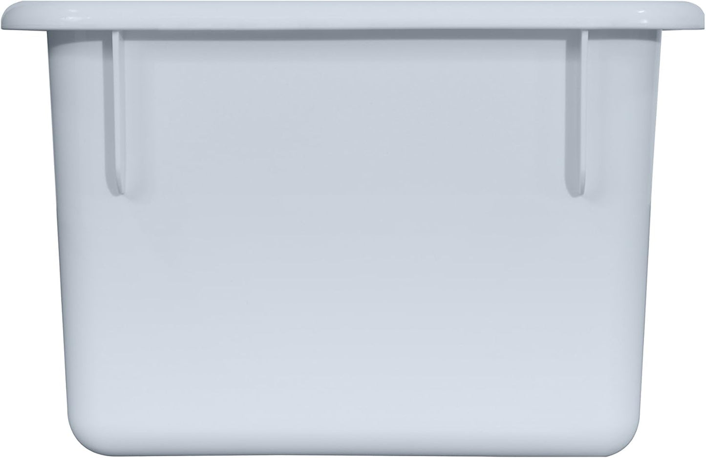 Wood Designs Cubby Storage Bin, Heavy Duty Plastic Containers for Kids White Cubby Tray Set of 12