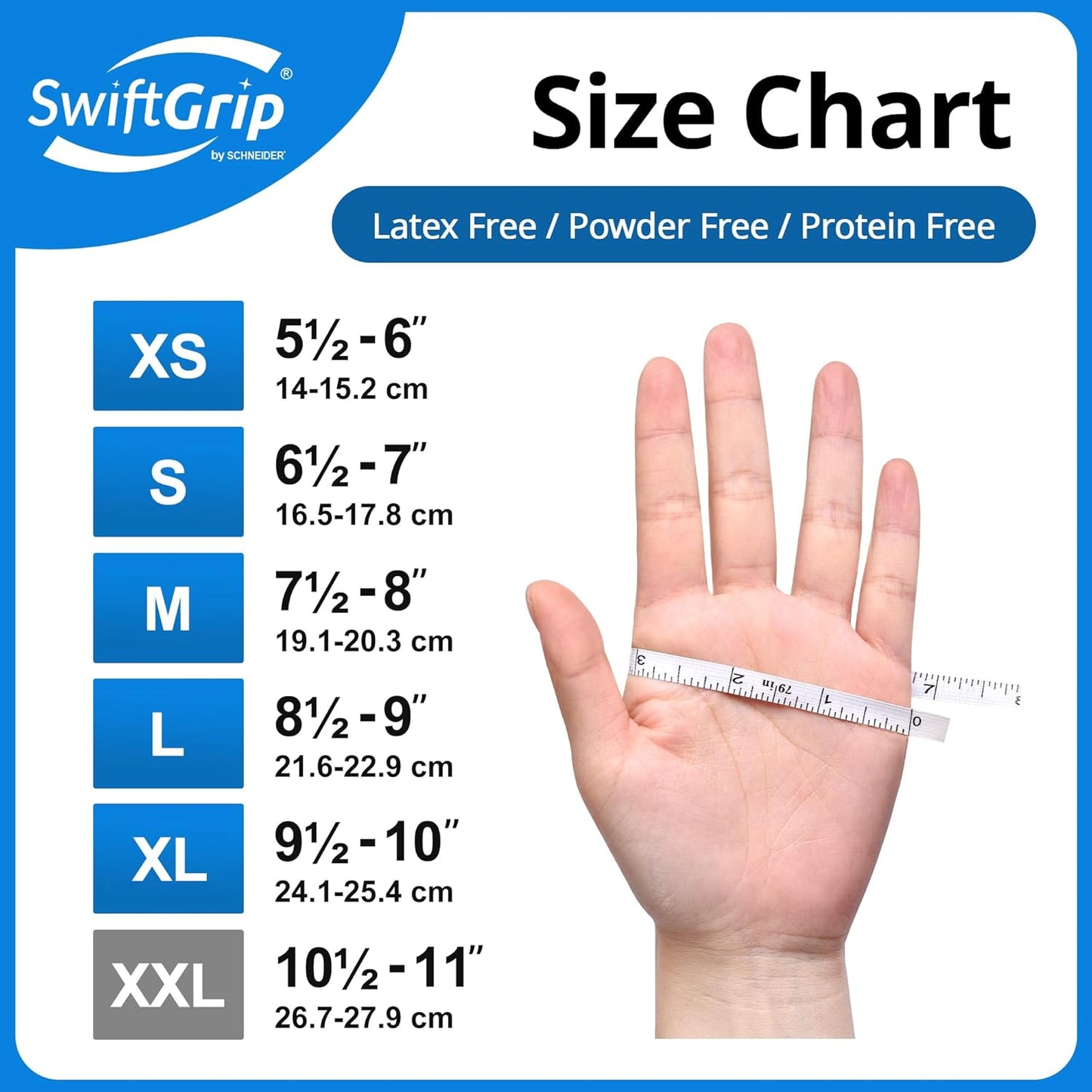 Disposable Nitrile Exam Gloves, Blue, Nitrile Gloves Disposable Latex Free, Medical Gloves, Cleaning Gloves, Food-Safe Rubber Gloves, Powder Free, Non-Sterile, 50-ct Box (XL)