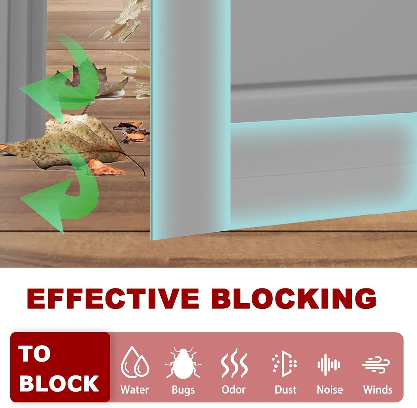 Weather Stripping Self Adhesive Door Draft Stopper Flexible Shower Door Bottom Seal Silicone Seal Strip for Sliding Glass Windows Side Gaps (Gray, 2 Inch Wide x 10 Feet Long)