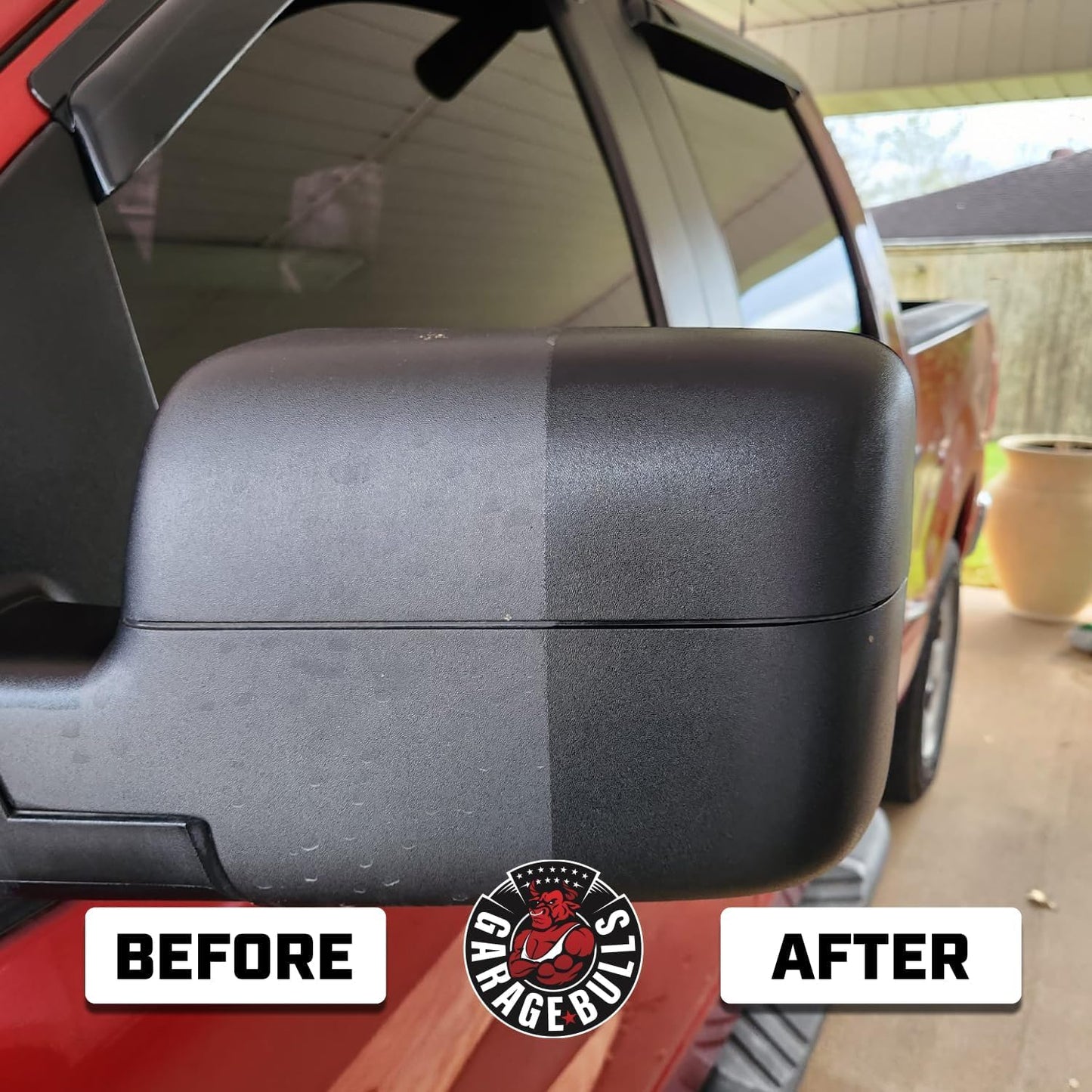 garage bulls Plastic Restorer for Cars - Hydrophobic Ceramic Coating - Ultimate Exterior & Interior Protection with Original Matte Finish