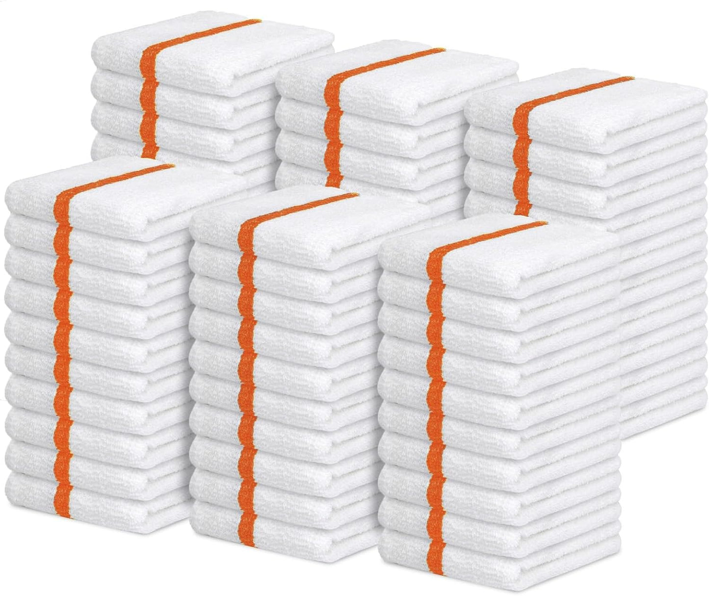 Avalon Towels Terry Bar Mop Towels (Value Pack of 60) Size 16"x19" – Absorbent and Durable, Multipurpose Cleaning Rags, Cotton Cleaning Cloths, Terry Cloth Rags, Reusable Shop Rag