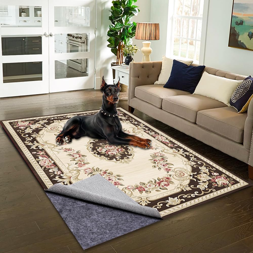100% Waterproof Non-Slip Rug Pad 8x10 for Large Area Rugs Durable Felt Floor Protection pad for All Floors, Suitable for Cutting. Rug Pads Keep Rugs in Place and Provide Cushioning