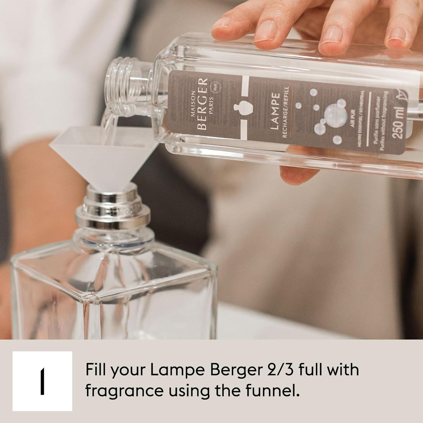 MAISON BERGER - Lavender Fields - Lampe Berger Fragrance Refill for Home Fragrance Oil Diffuser - Air Freshener - 33.8 Fluid Ounces - 1 Liter