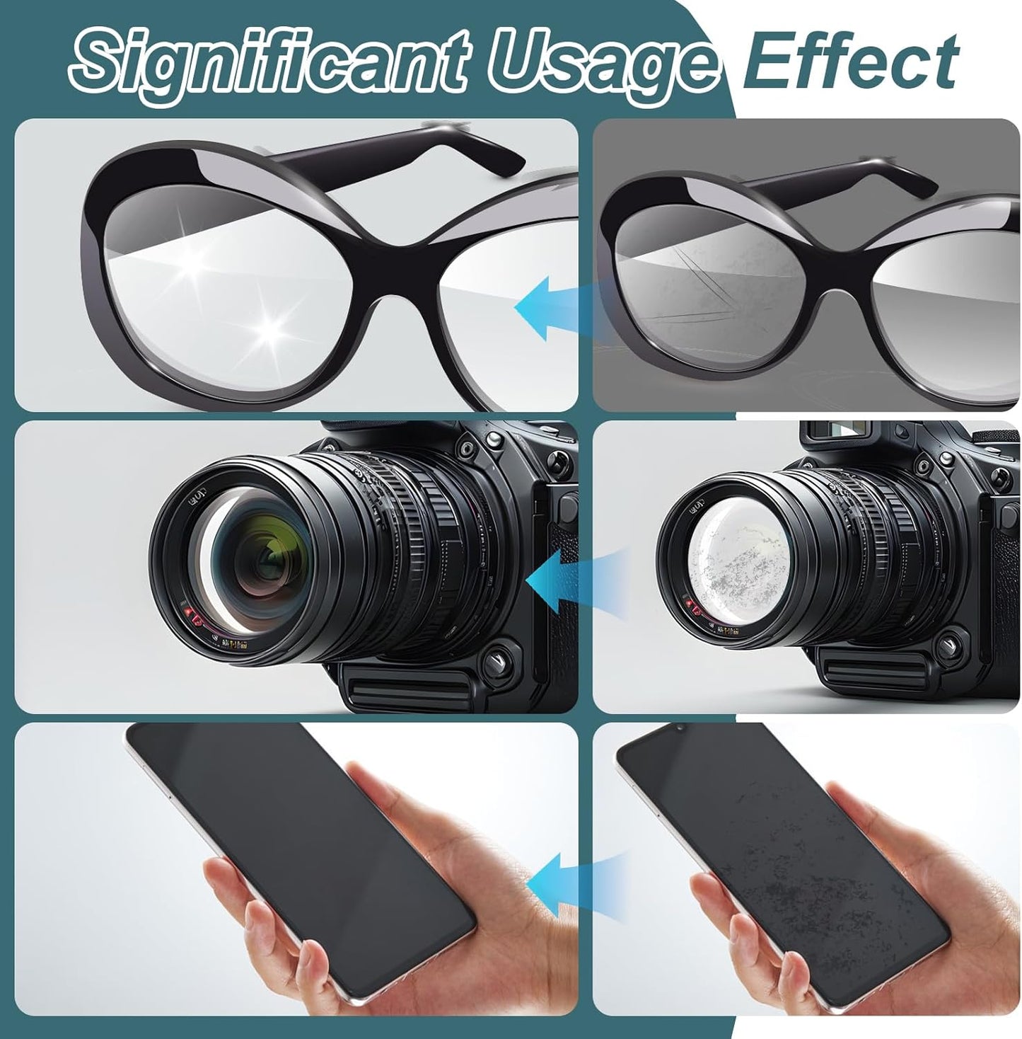 Eyeglass Scratch Remover for Lenses, Eyeglass Cleaner Spray, Glasses Lens Scratch Remover for Eyeglasses, Sunglasses Cleaning Kit (1PCS)