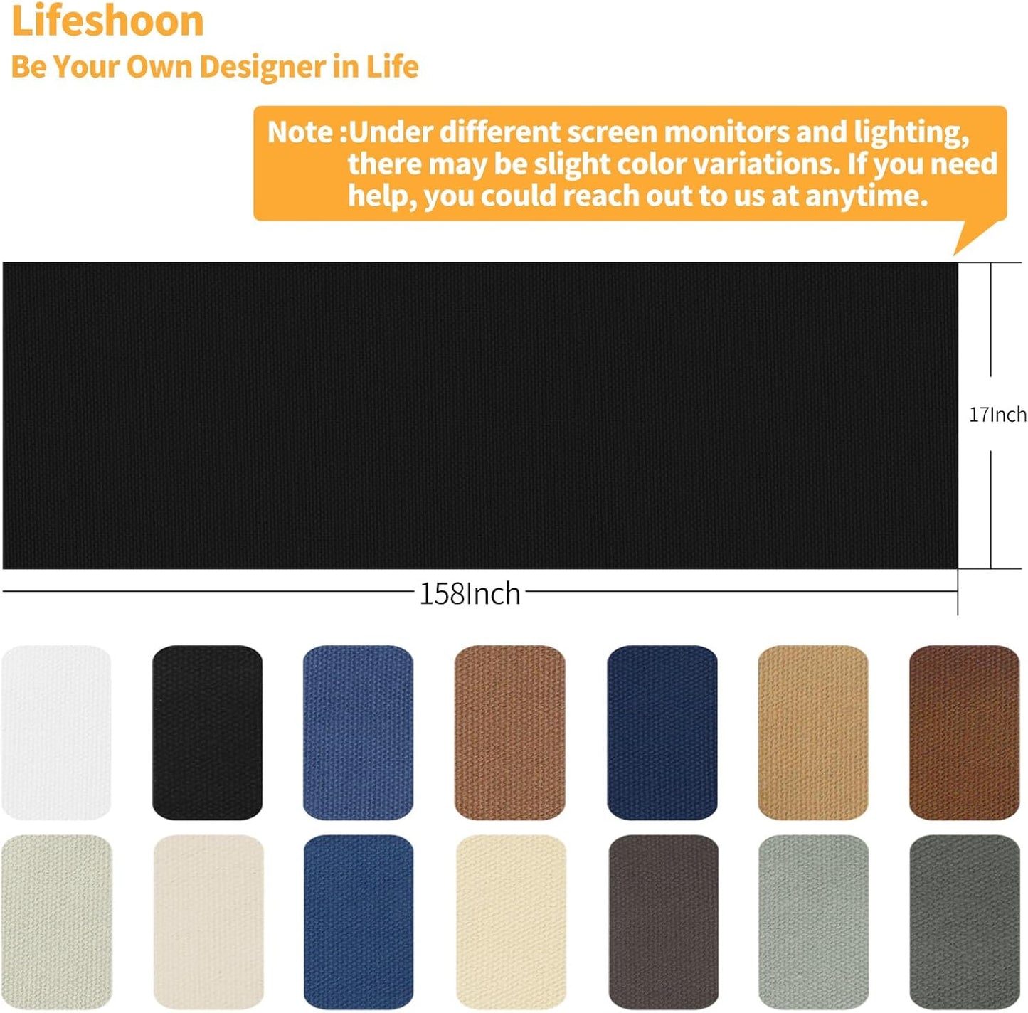 Fabric Repair Patches, 17X158 Inch Canvas Self-Adhesive Fabric Patches Tape Durable, DIY Large Canvas Repair for Sofa, Couches, Furniture, Chair, Clothing （17X158 Inch, Grey）