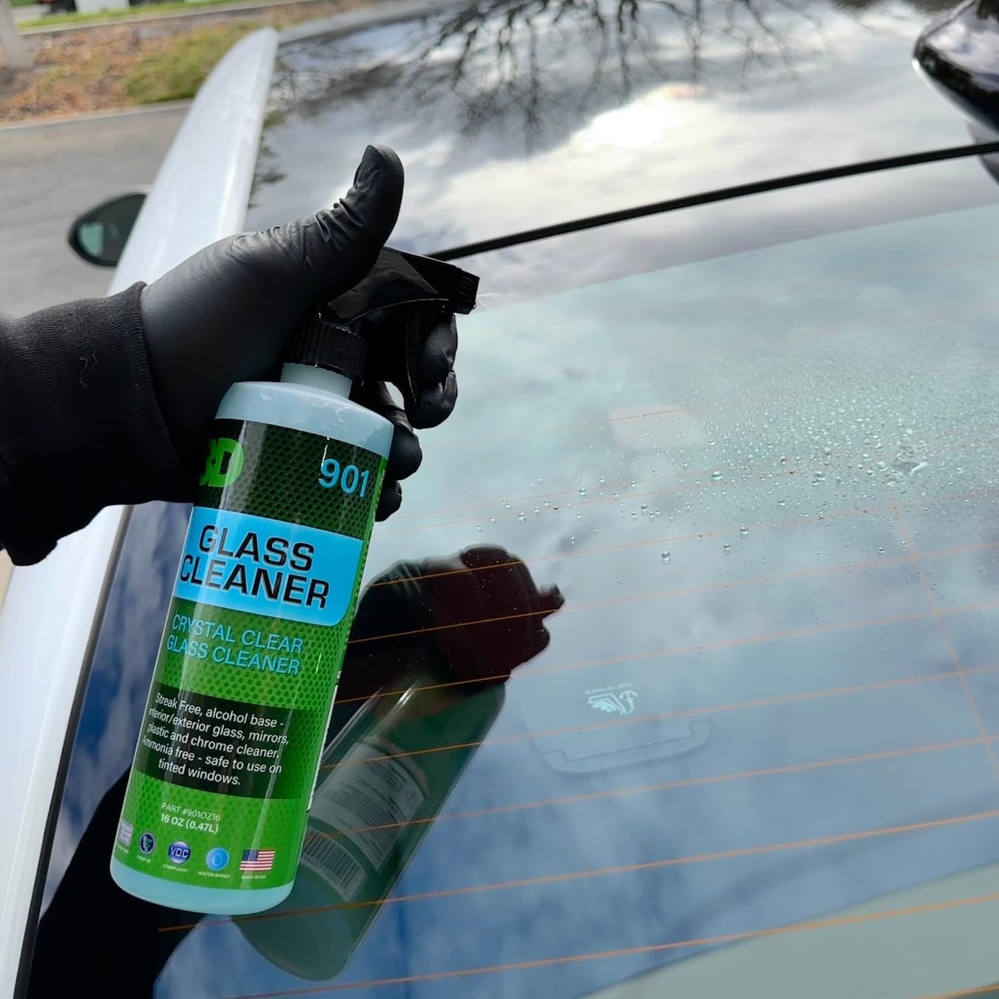 3D Glass Cleaner - Ready to Use, Tint Safe, Streak Free Glass Cleaner - Gallon