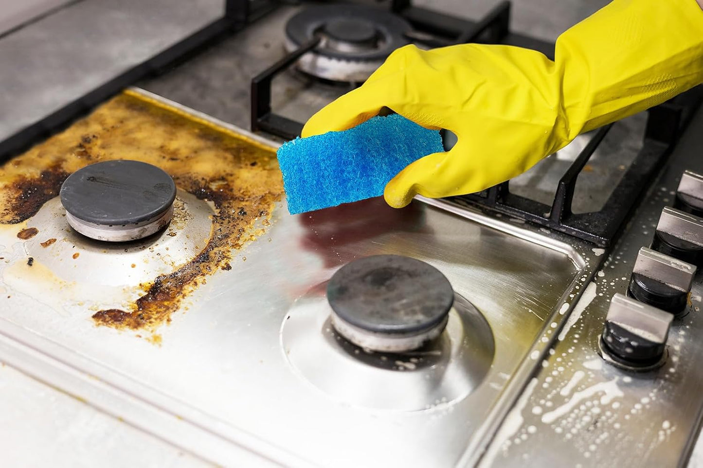 Used by Humans™ High-Performance Dish Sponge Set – Scratch-Free Scrubber for Kitchen & Bathroom, Flexible, Odor Resistant, Reusable, Deep Cleaning Power – Cleans Like a Dream™