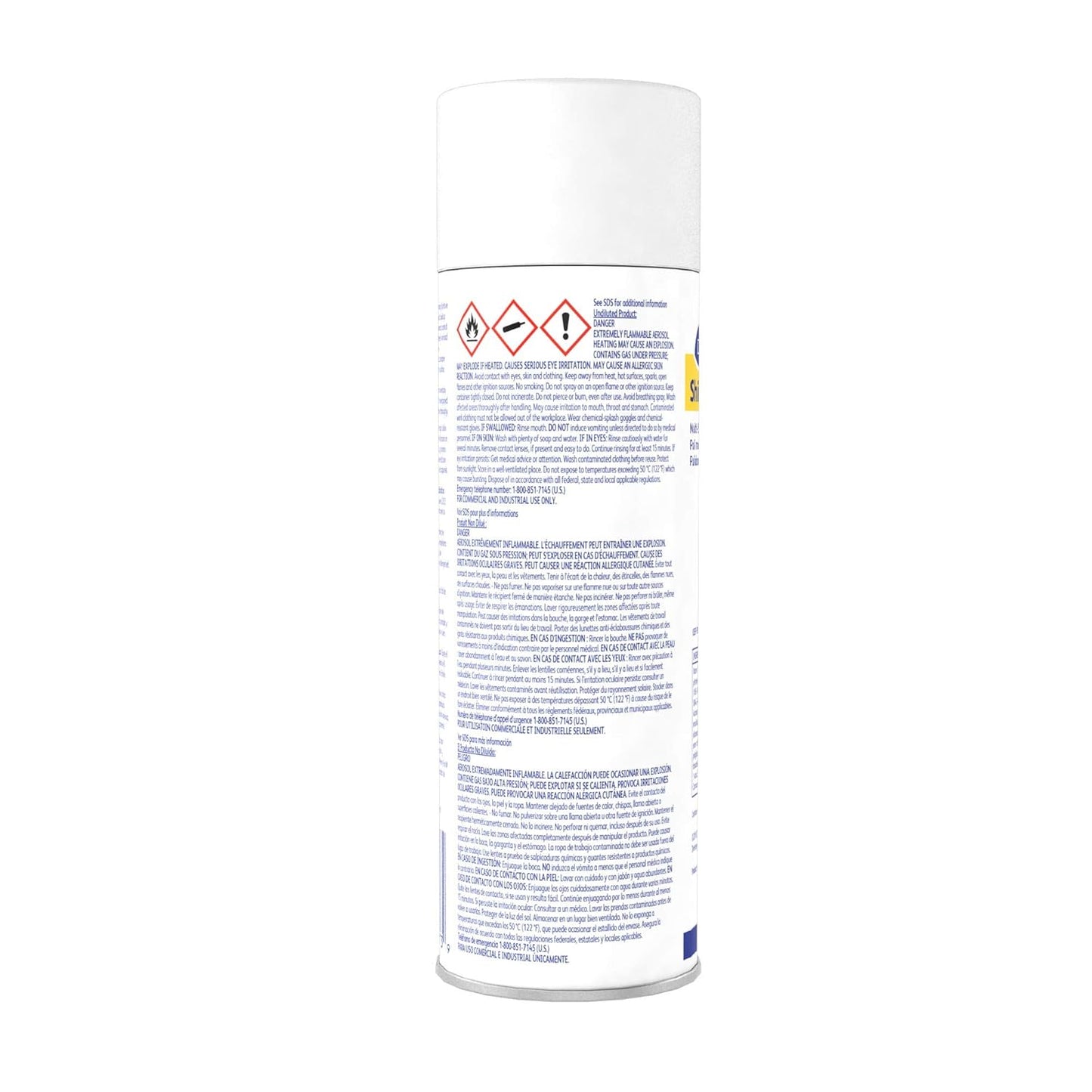 Diversey 904390 Shine-Up Multi-Surface Foaming Polish, Use to Clean Furniture, Vinyl, Stainless Steel, Lemon Scent, Aerosol, 15-Ounce (Pack of 12)