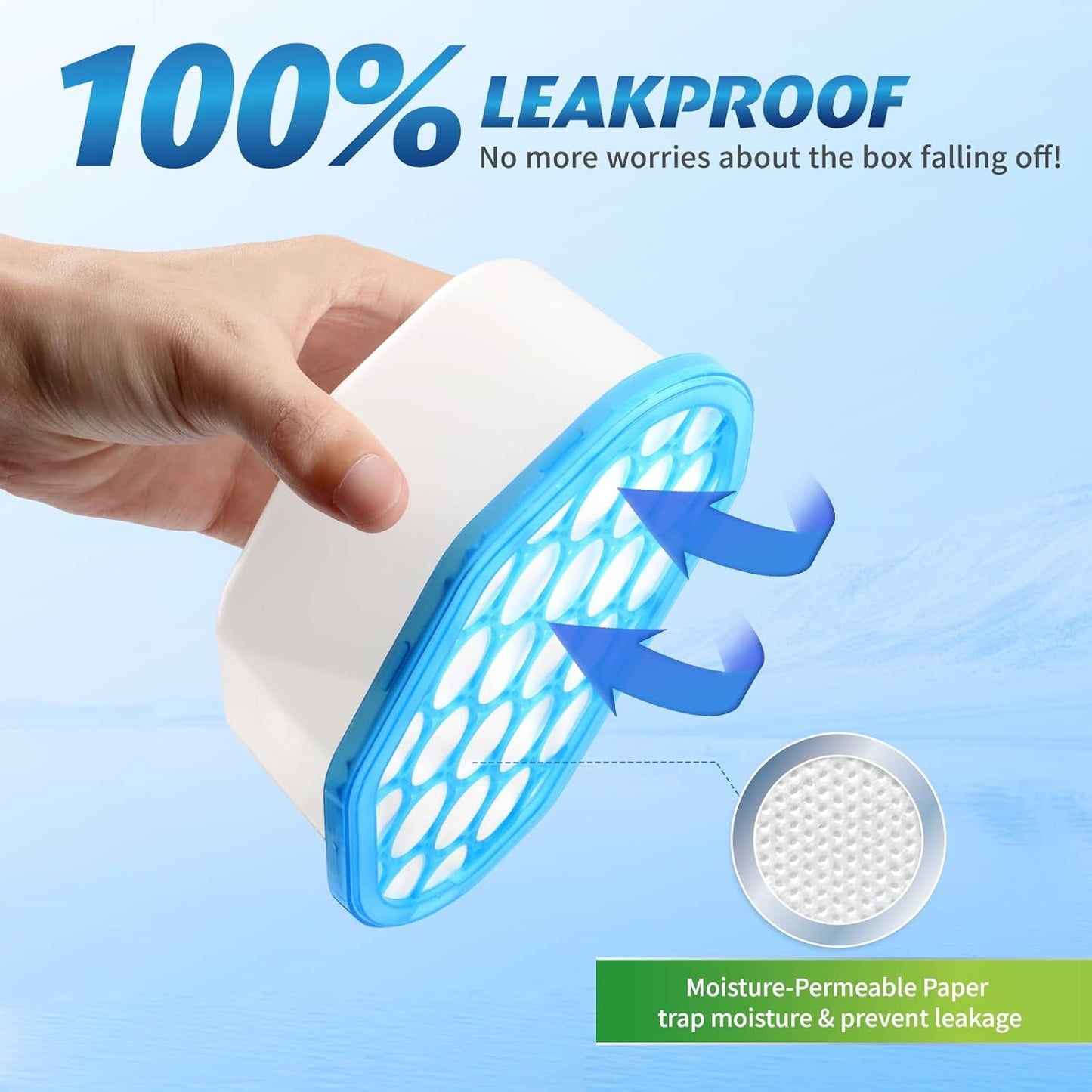 Moisture Absorbers, 12 Pack, Compact Dehumidifier for Closet, Efficient Humidity Absorber Boxes, Moisture Absorber for Closet, Odor Eliminator with Fragrance Free, Blue, 6.4oz, 300ml