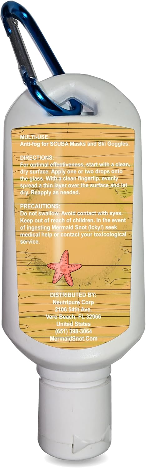 Neutripure Mermaid Snot Anti Fog Mask Defogging Gel for Scuba Diving and Snorking - Karen