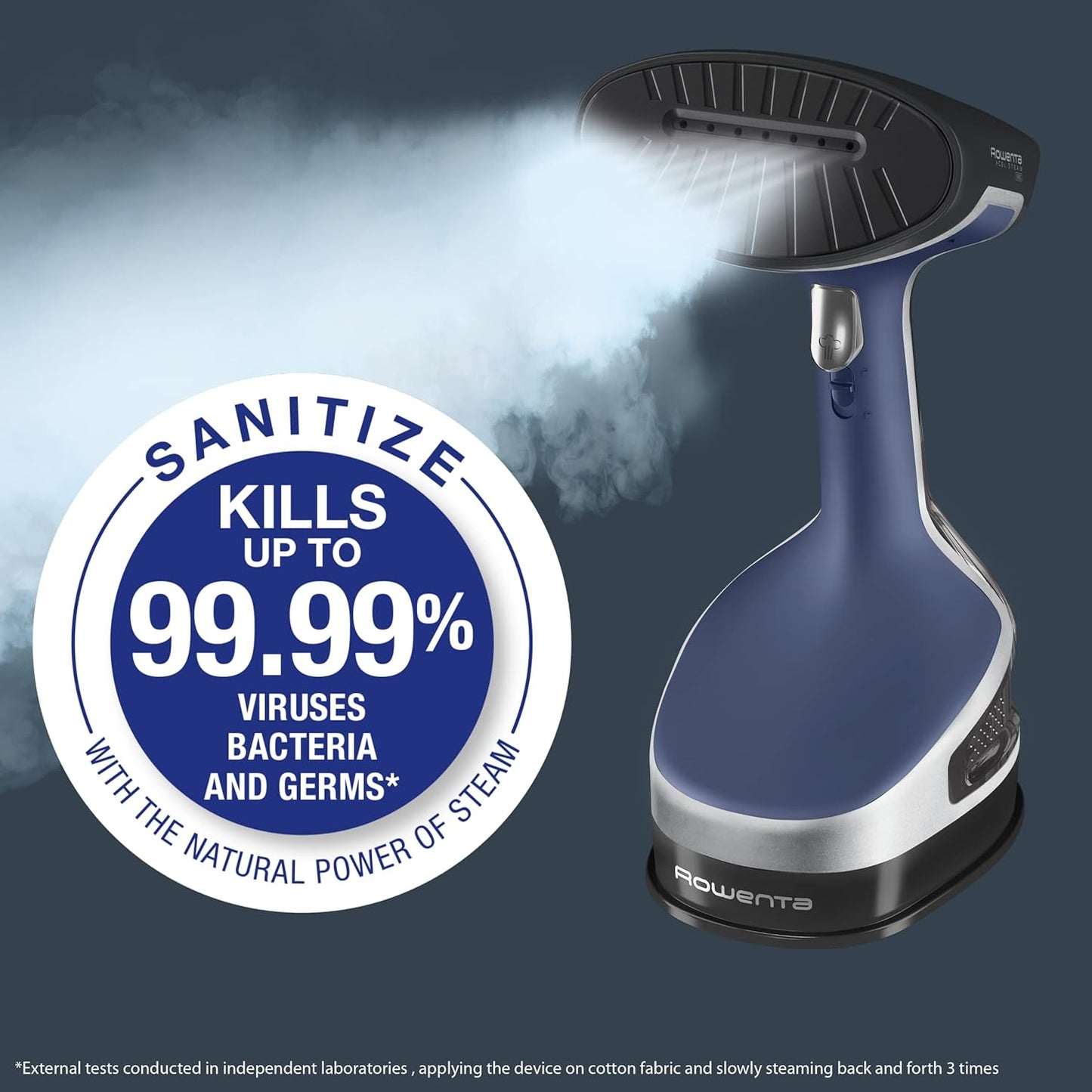 Rowenta Hand Steamer for Clothes, X-Cel Handheld Steamer, 25-Second Heat-Up, Powerful Steam, Long Cord, 1875W Clothes Steamer, Travel Must Have, DR8220