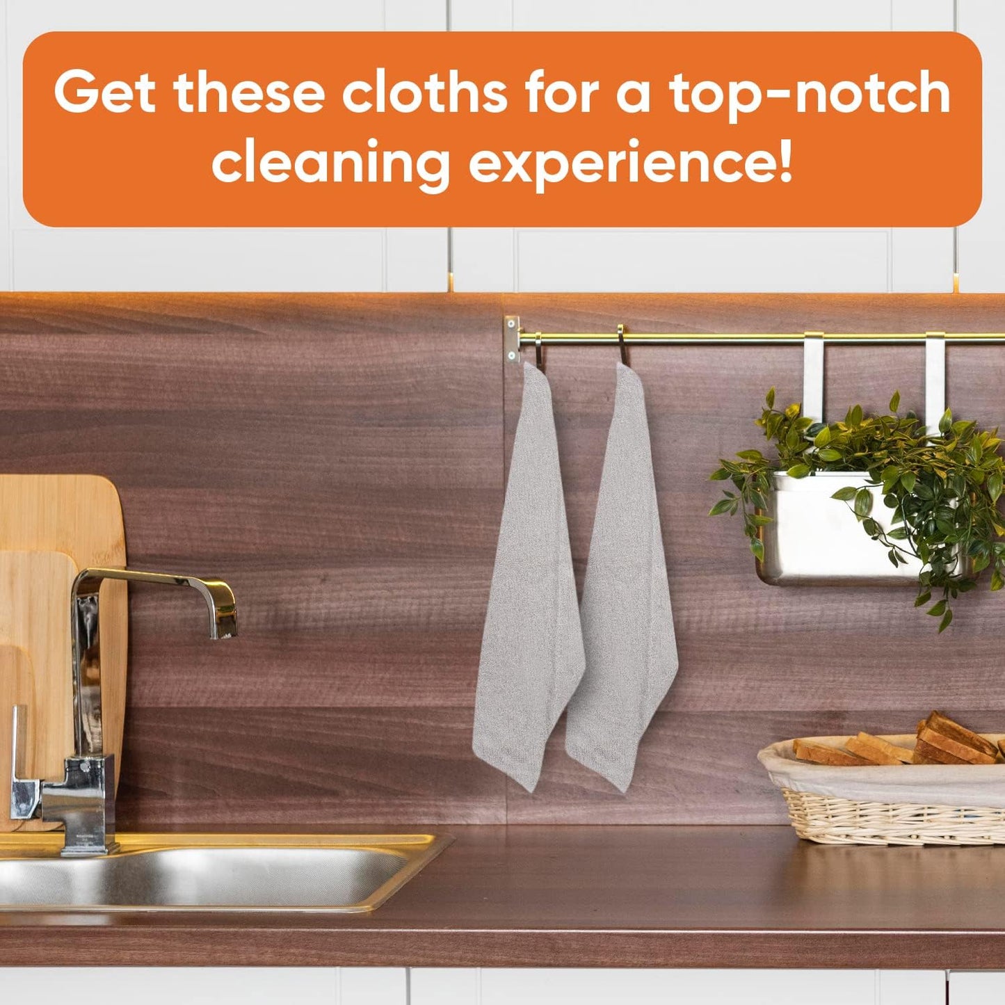 Superio Cotton Terry Washcloths Grey Towels 100% Cotton Cleaning Cloth 16" Rags Wash Clothes for Body and Face, Spa Towels, Multi Purpose (12, 16"x16")