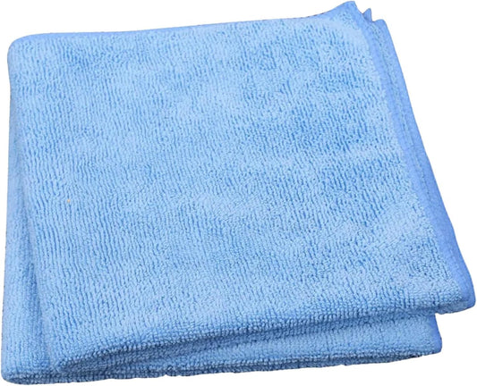 Single Microfiber Cleaning Cloth 40x40 cm - Ultra Absorbent Microfiber Cloth for Home, Kitchen Car Bathroom Rags Polish Cleaning 250 GSM (Blue)