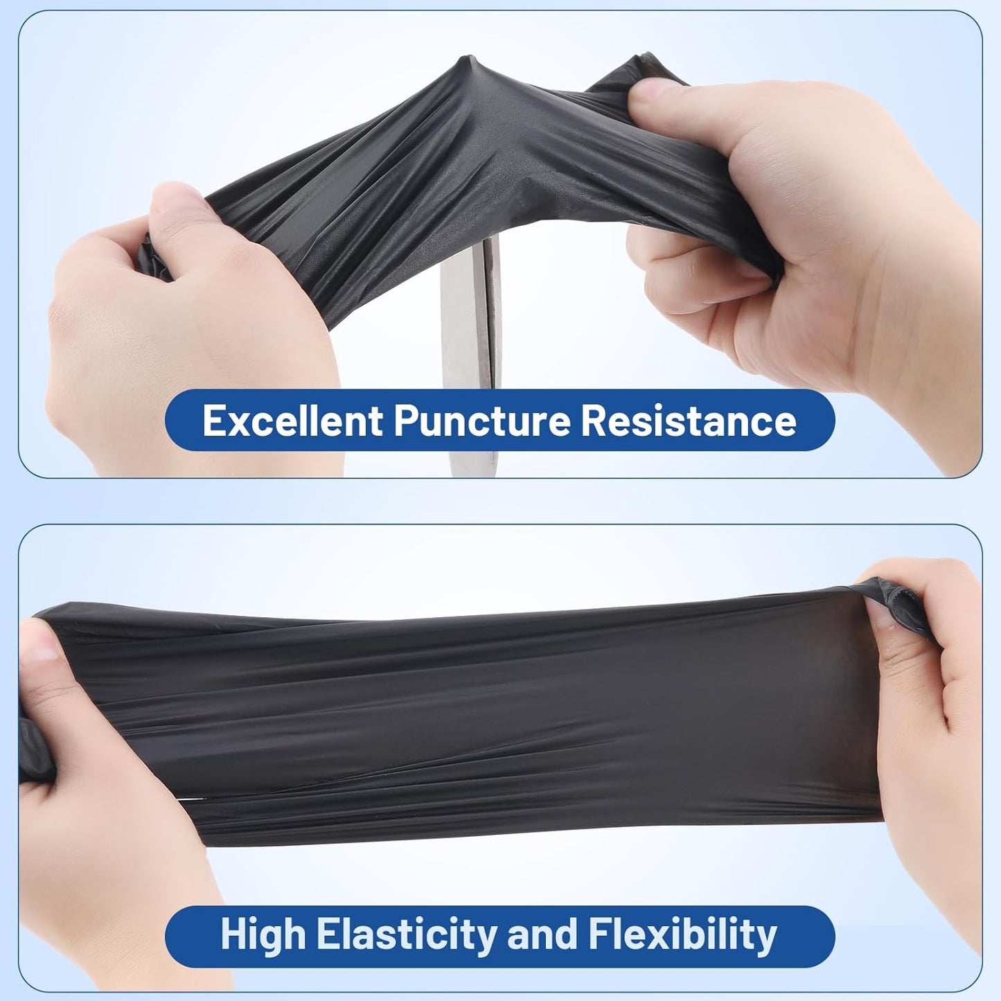 JMU Nitrile Gloves Medium, 3.5Mil Disposable Nitrile Exam Gloves Latex Free Powder Free, 4000 Pcs