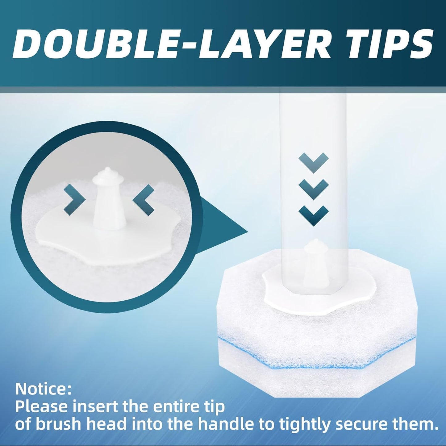 RLOW Disposable Toilet Brush Set with 20 Refills, Toilet Bowl Brush and Holder Disposable Toilet Cleaning System- Toilet Brush, Storage Caddy and 20 Refill Heads for Bathroom Cleaning