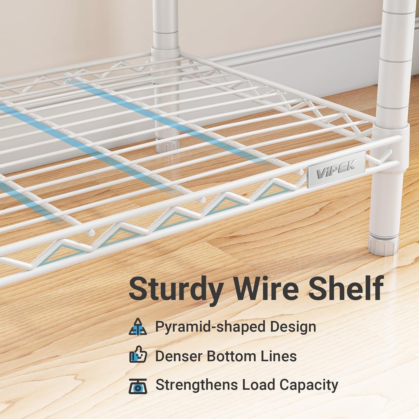 VIPEK L4 Garment Rack L Shaped Clothes Rack for Corner, Freestanding Portable Wardrobe Closet Heavy Duty Clothing Rack with 3 Hanging Rods & 2 Side Hooks, 43.3"Lx29.1"Wx76.4"H, Max Load 810LBS, White