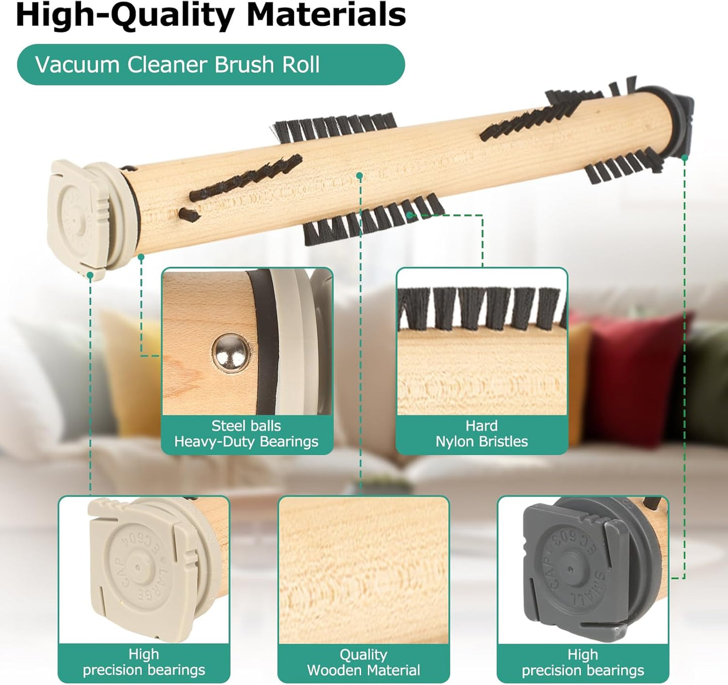 KEEPOW Vacuum Cleaner Brush Roll Compatible with Kirby G3/G4/G5/G6/Sentria, Ultimate G & Avalir Avalir 2– Vacuum Attachments Replacement Parts for Deep Carpet Cleaning