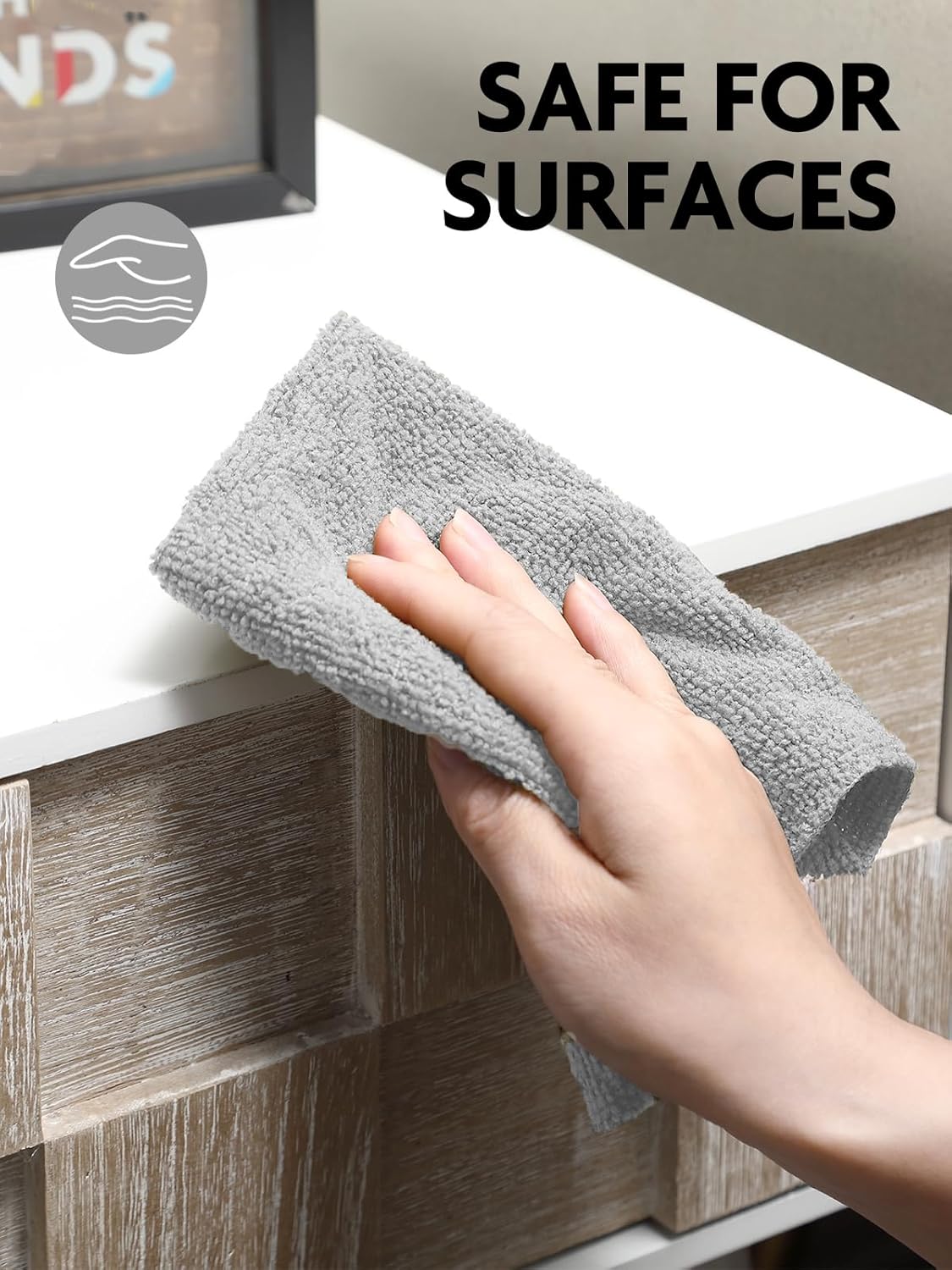 Fantasticlean Microfiber Cleaning Cloth Roll -75 Pack, Tear Away Microfiber Towels, 12" x 12", Reusable, Washable, Scratch Free, Ultra Absorbent Dish Rags for Car, Home, Garage or Shop (Grey)