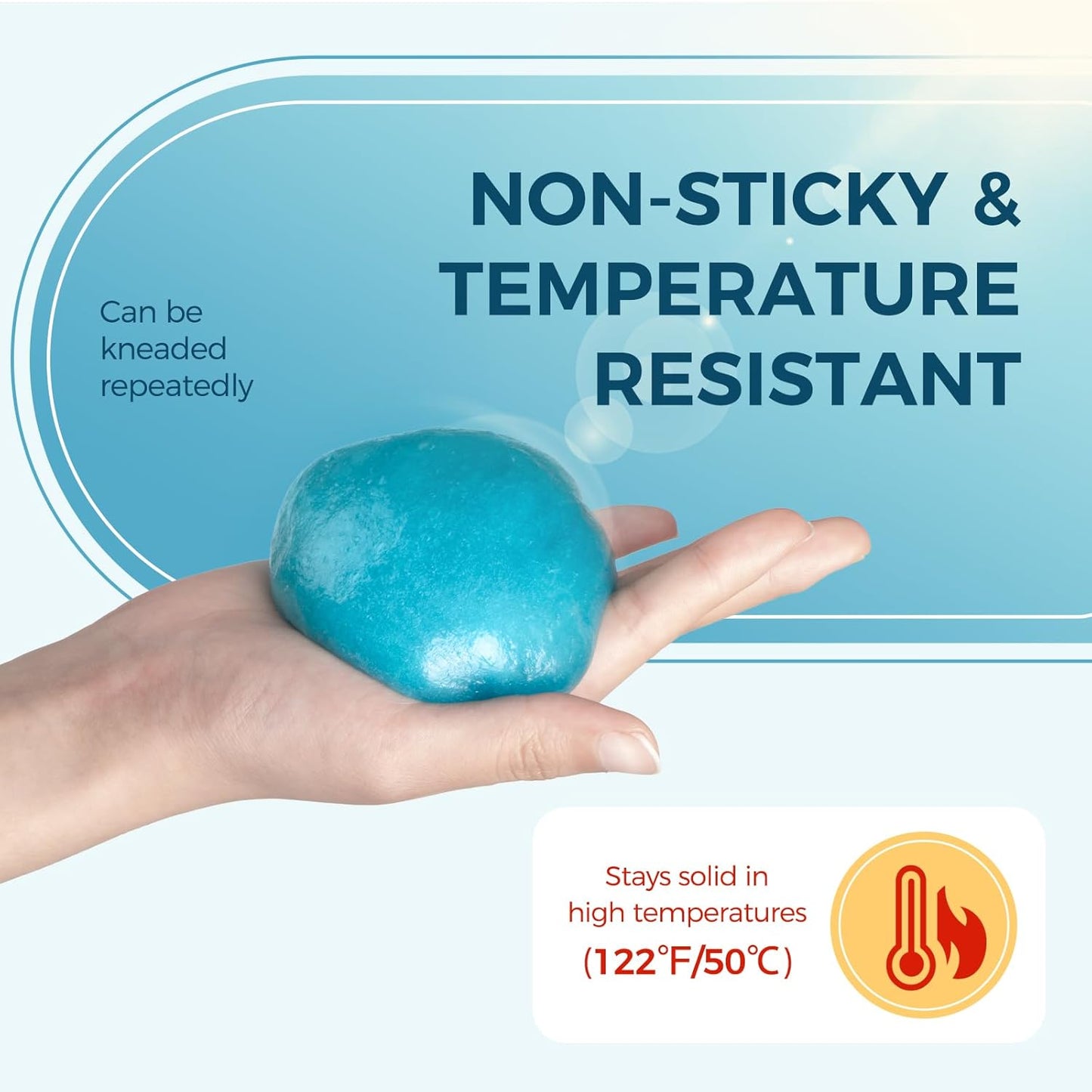 CLICK CLEAN 2Pcs Cleaning Gel for Car, 7oz Car Detailing Tools, Cleaning Putty Gel, Car Interior Cleaner Universal Dust Cleaner for Keyboard, Laptop, Air Vents (Coconut & Bluebell)