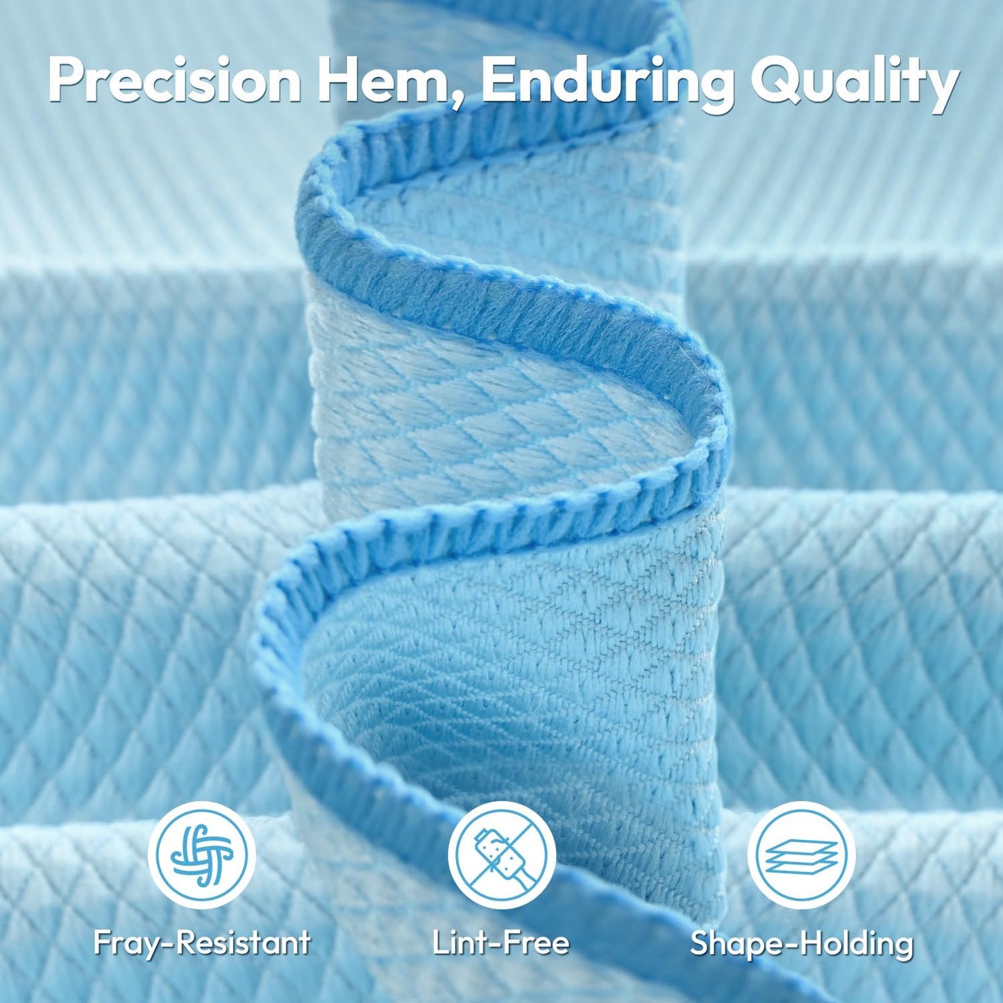 Nanoscale Microfiber Cloths 15.55”x 15.55”, Glass Window Mirror Stainless Steel Car Cleaning, Streak-Free, Lint-Free, Super Thick & Absorbent, Reusable, 6 Pack (White/Gray)