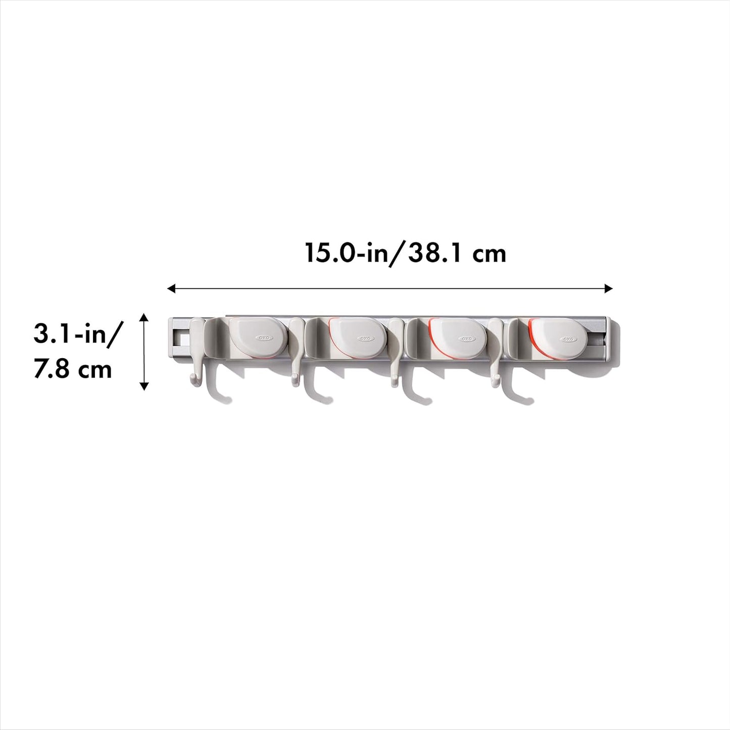 OXO Good Grips Wall-Mounted Mop and Broom Organizer