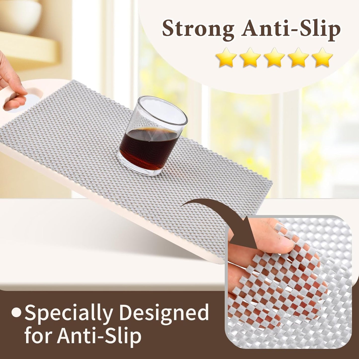 Shelf Liners for Kitchen Cabinets Non Adhesive Shelf Liner Paper Non-Slip Thickened Drawer Liner Easy to Clean for Tool Box Refrigerator Grey 11.8 x 354.3 in