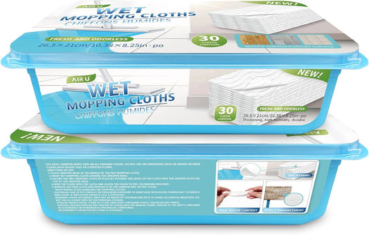 Upgraded Wet Mop Refills for Swiffer Sweeper Wet Pads, 60 Count