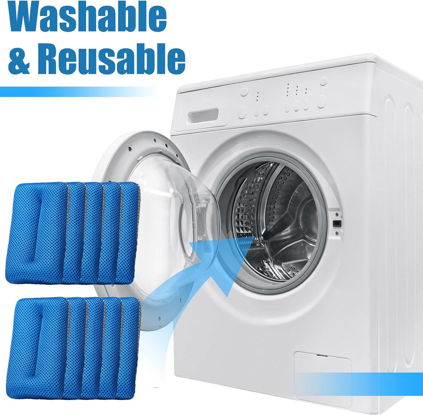 Two Sided Bug and Tar Sponge Microfiber Bug Scrubber Car Sponge for Washing Soft Mesh, Scratch Free for Car, Truck, SUV, RV, Boat, and Motorcycle(5 Pcs)